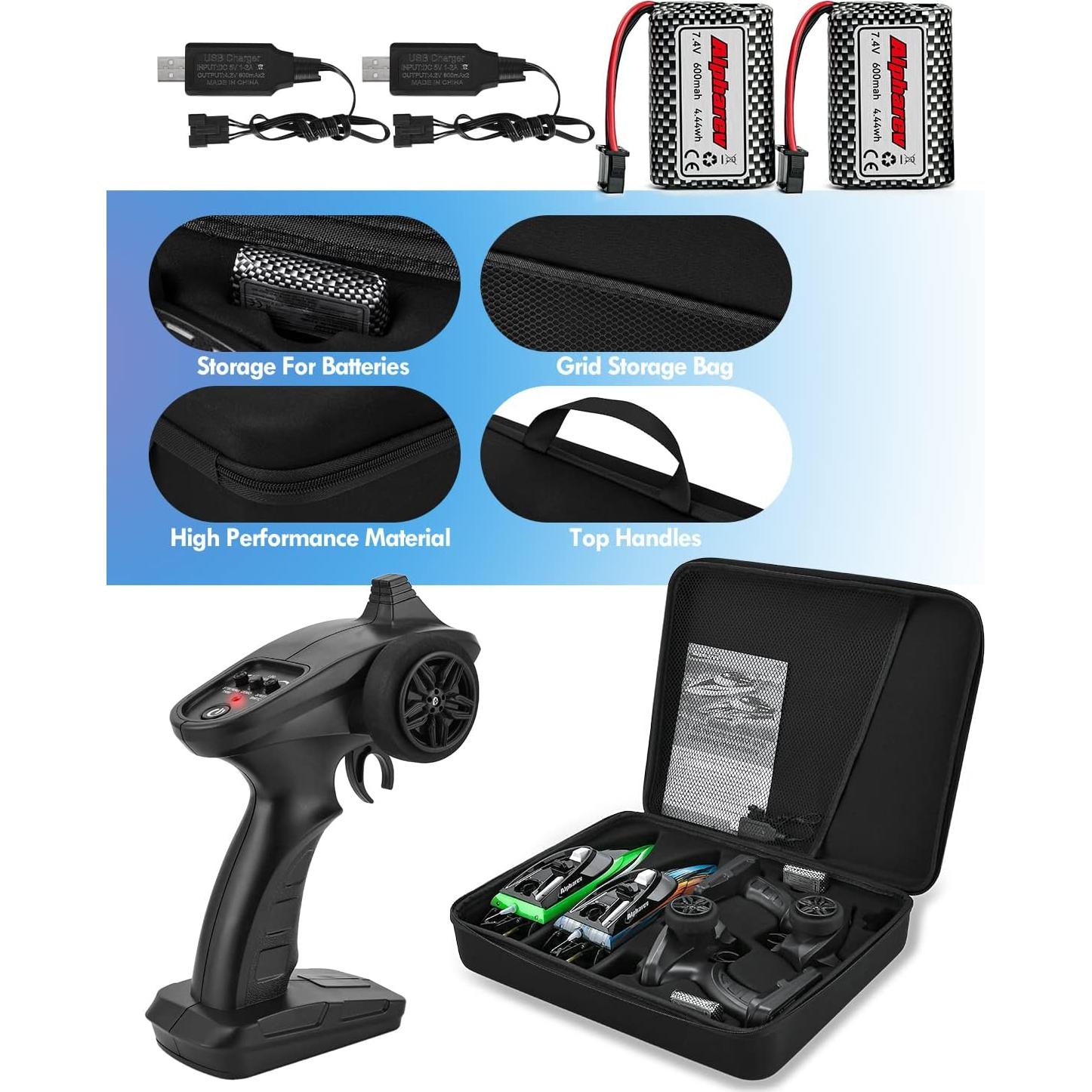 Barco RC AlphaRev R308MINI 32 km/h con Estuche