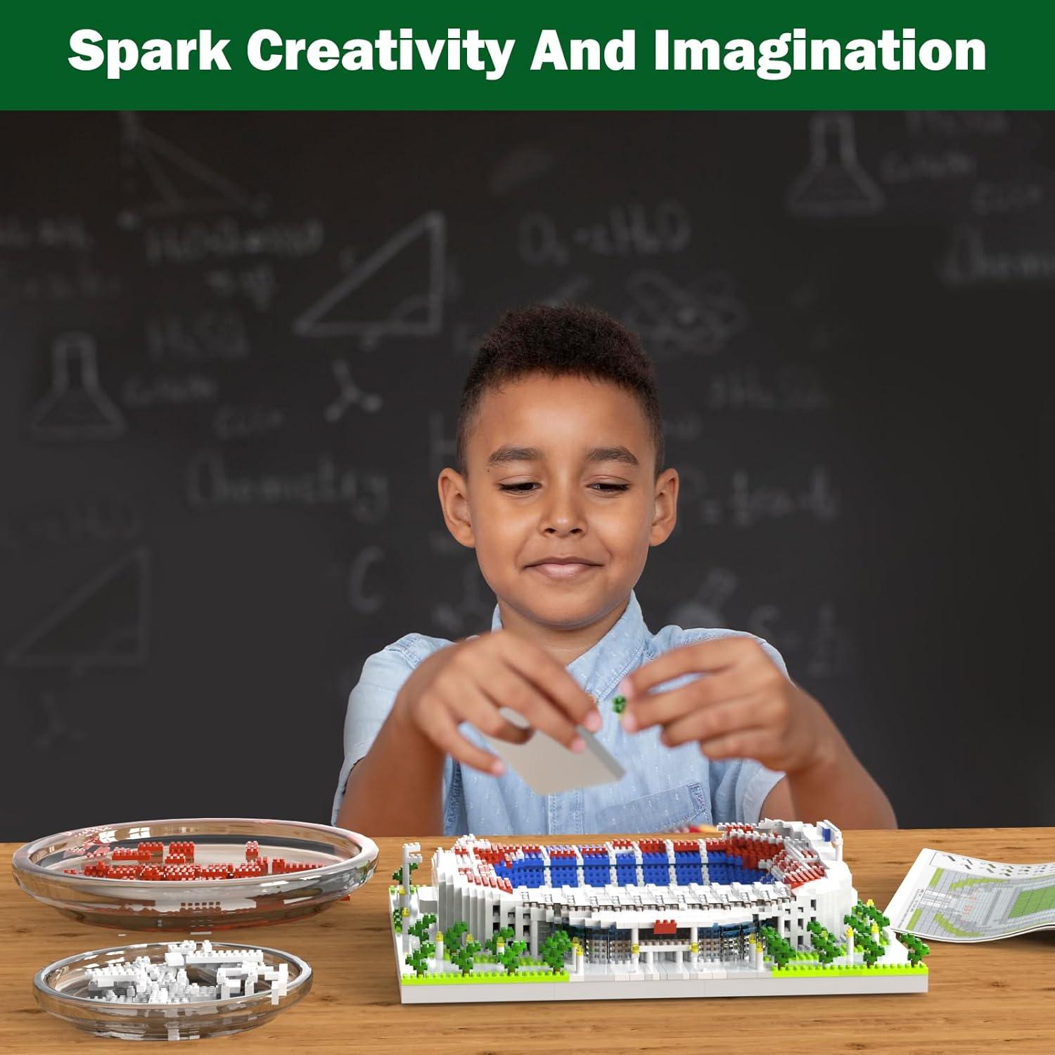 Conjunto de Bloques de Construcción Estadio Fútbol Barcelona