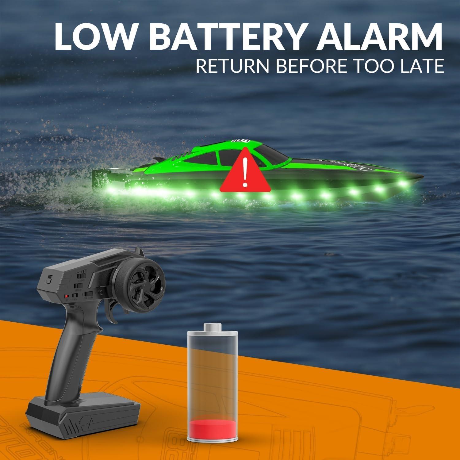 Barco RC VOLANTEXRC 32 km/h con luces LED y 2 baterías