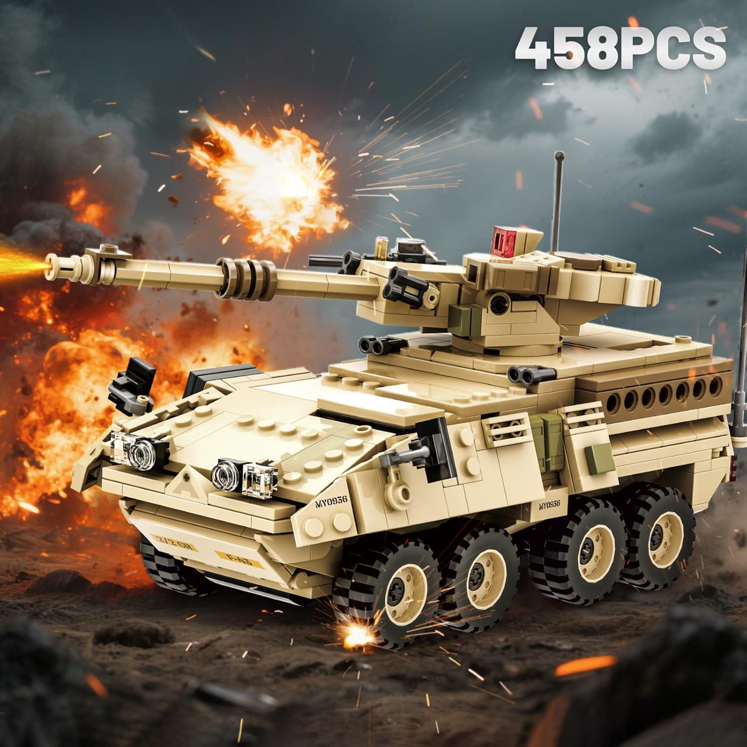 Conjunto de Construcción Vehículo Militar Blindado M1128 - 458 Piezas