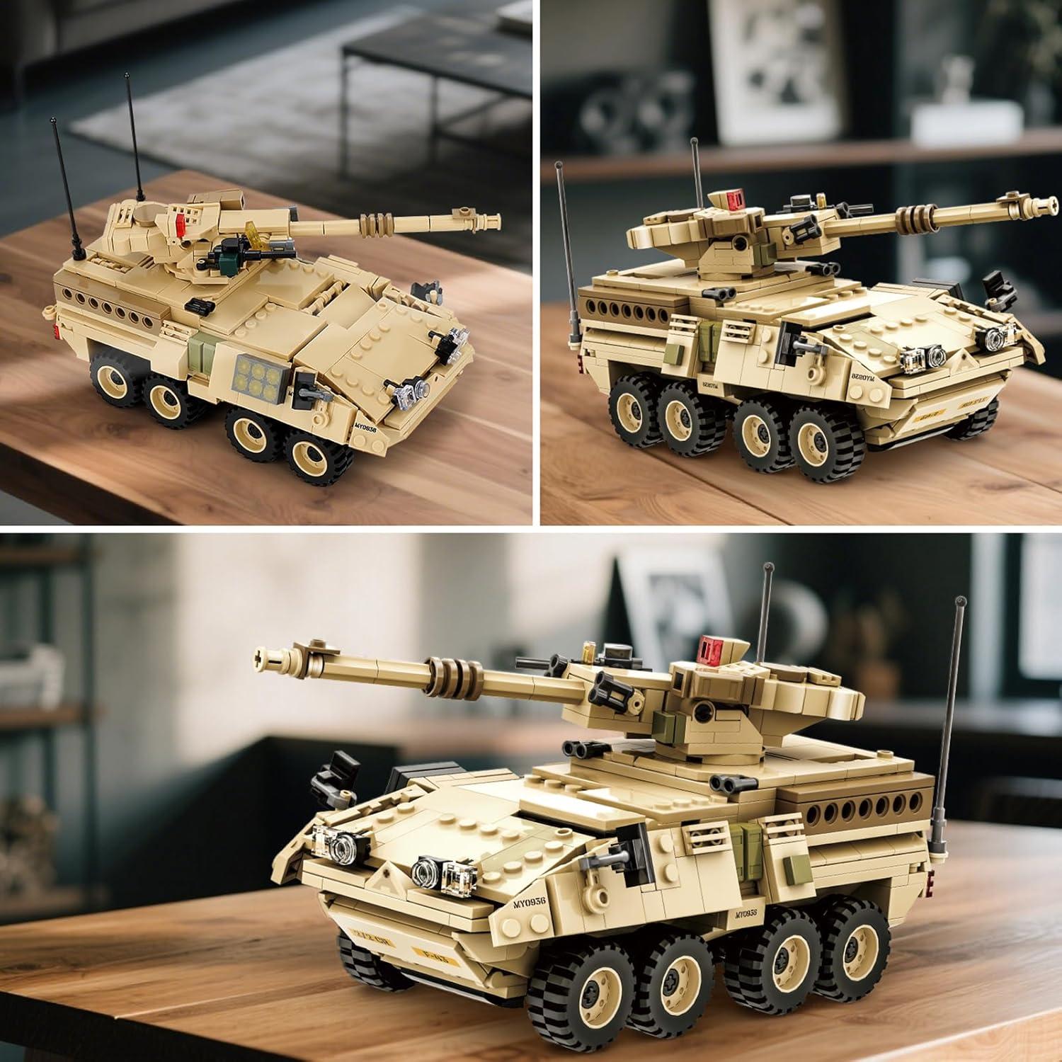 Conjunto de Construcción Vehículo Militar Blindado M1128 - 458 Piezas