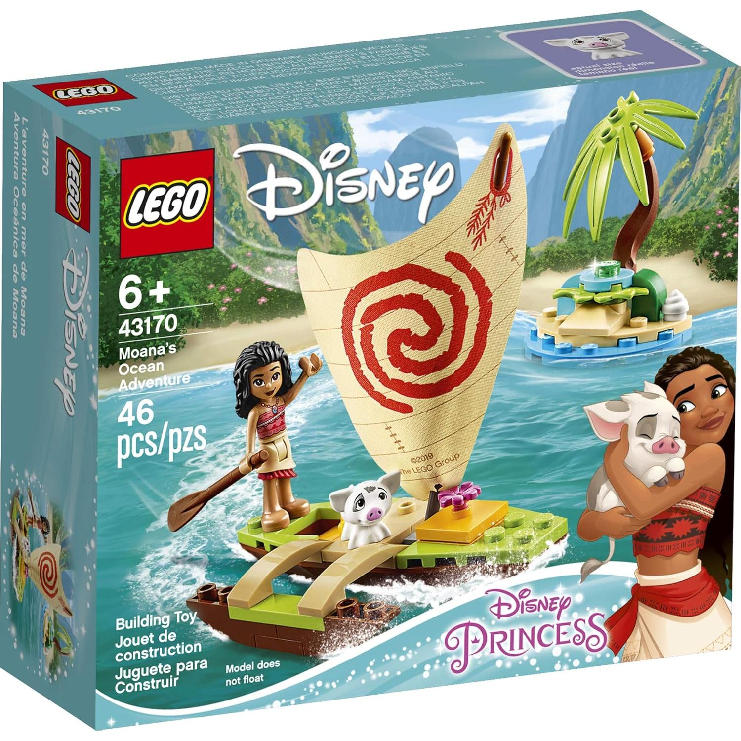 LEGO Aventura Oceánica Moana Disney 43170 - 46 Piezas
