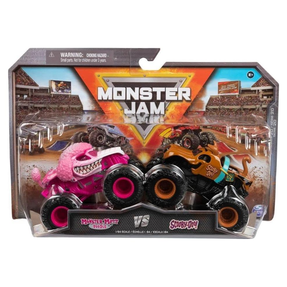 Camiones Monstruo Monster Jam Mutt Poodle y Scooby Doo 1:64
