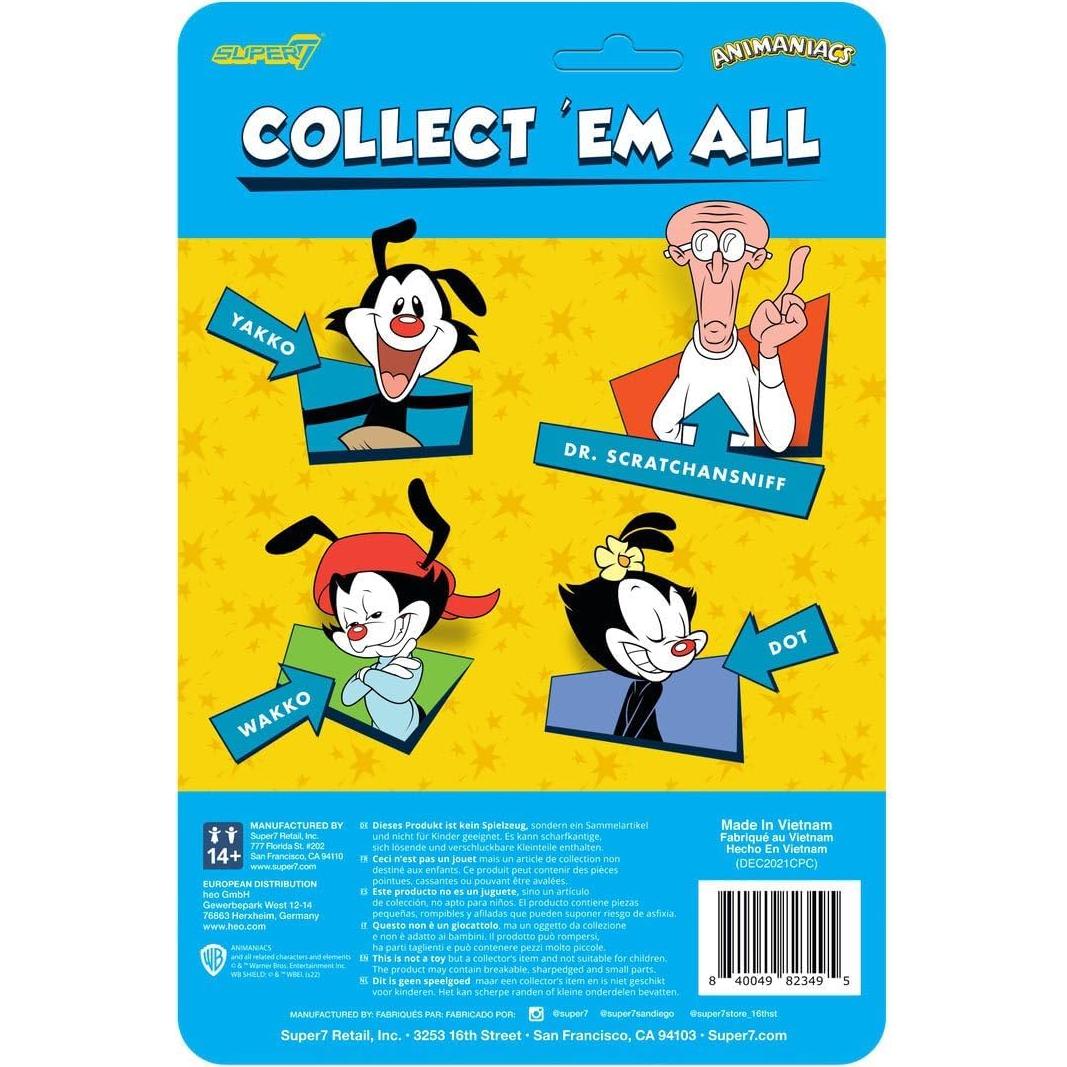 Figura de Acción Super7 Animaniacs Dr. Scratchansniff 9.53 cm