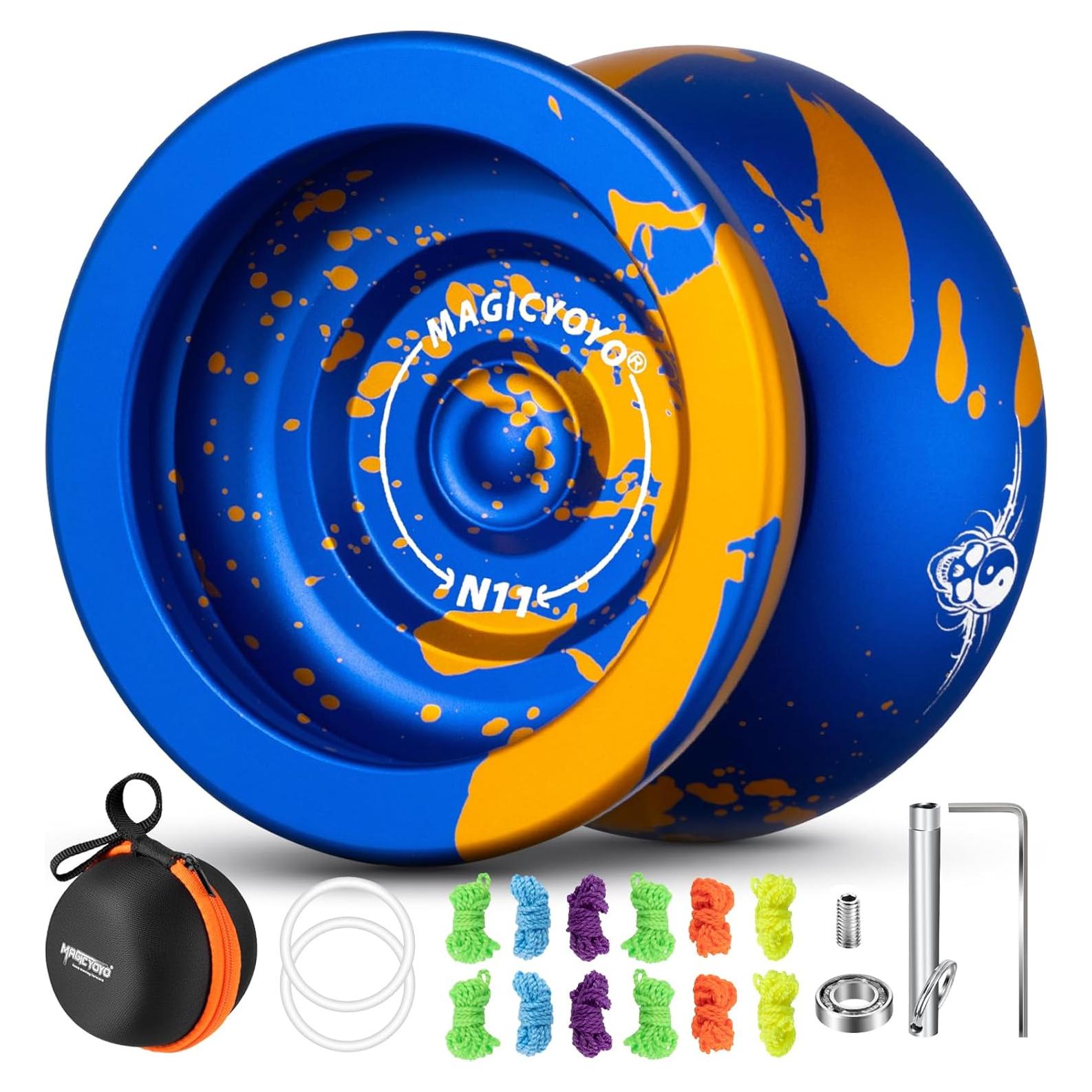 Yo-Yo Profesional MagicYoYo N11 Azul Dorado + 12 Cuerdas