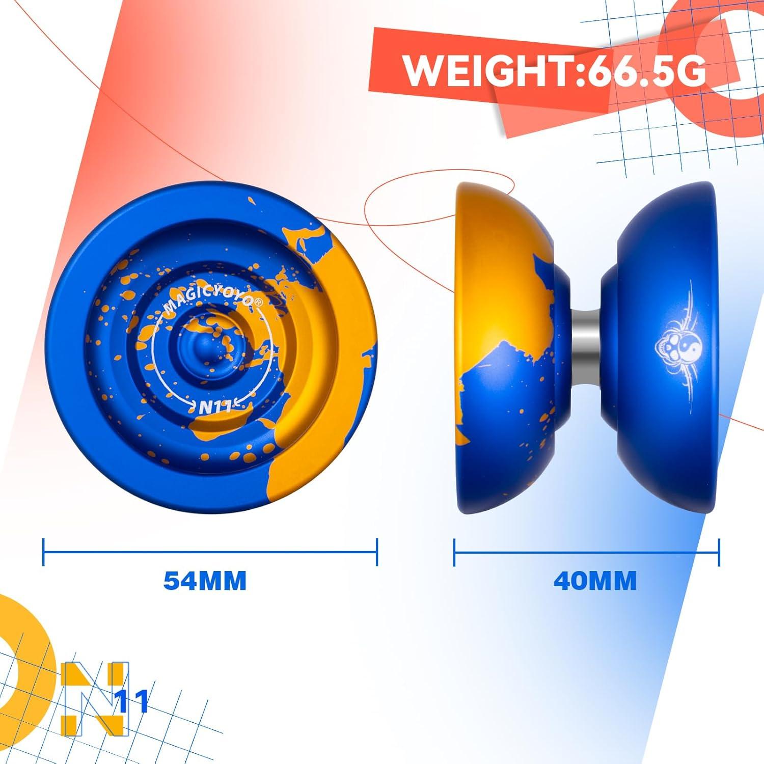 Yo-Yo Profesional MagicYoYo N11 Azul Dorado + 12 Cuerdas