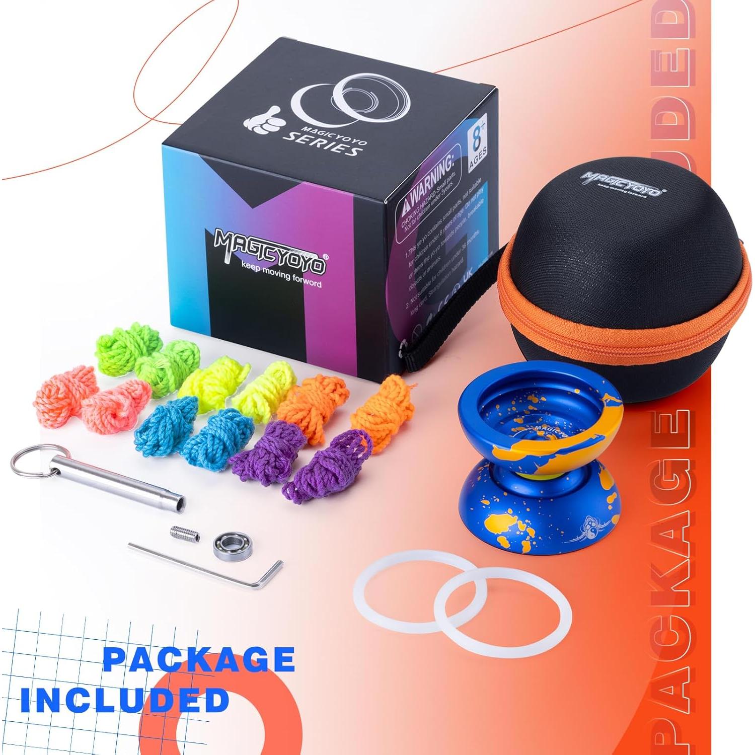 Yo-Yo Profesional MagicYoYo N11 Azul Dorado + 12 Cuerdas