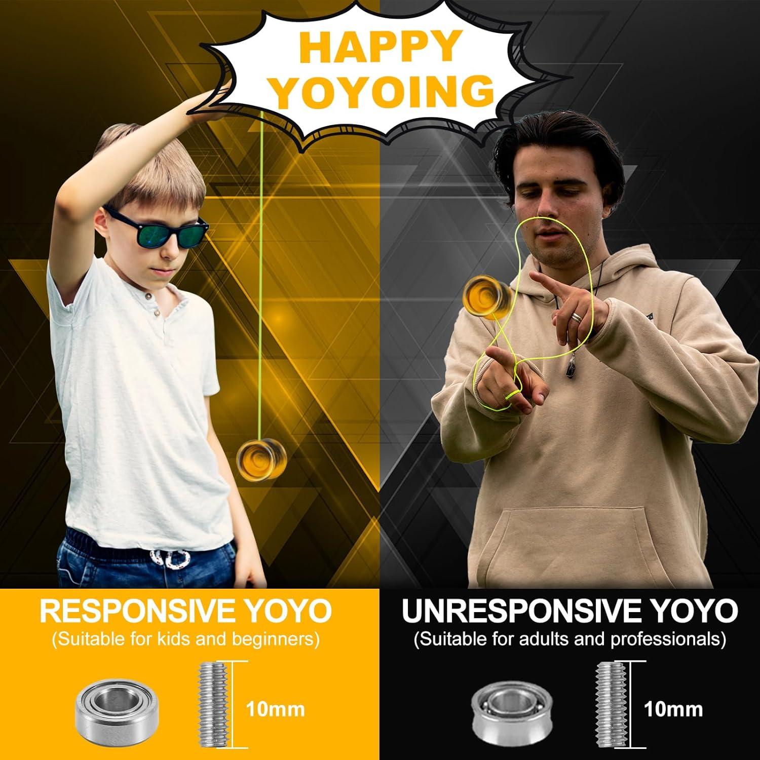 Yoyo Profesional FETESNICE 003 para Niños y Adultos - Negro Dorado