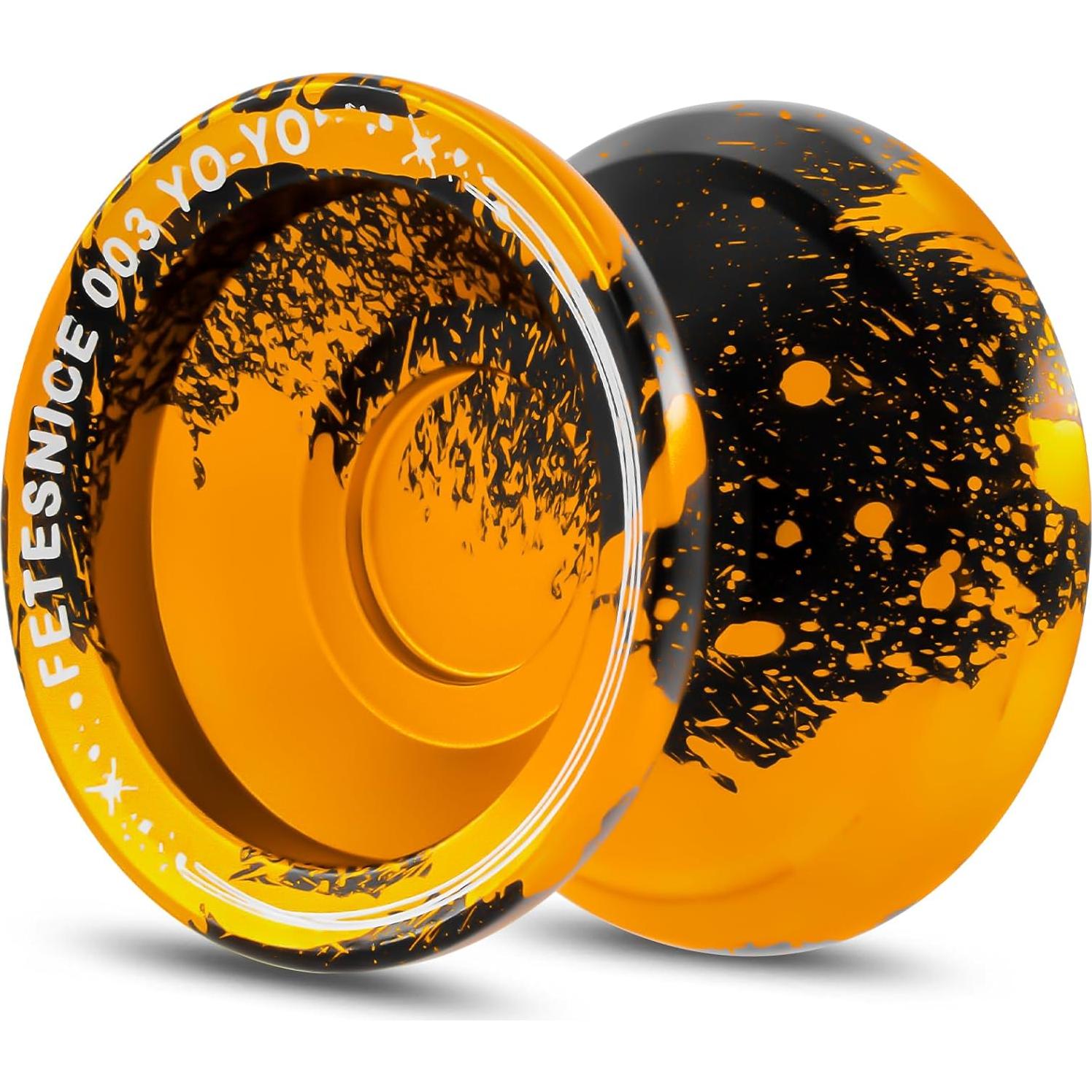 Yoyo Profesional FETESNICE 003 para Niños y Adultos - Negro Dorado