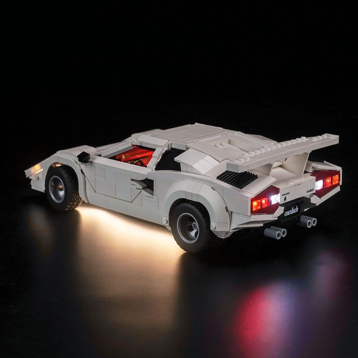Luz LED BrickBling para Lego Lamborghini Countach 10337