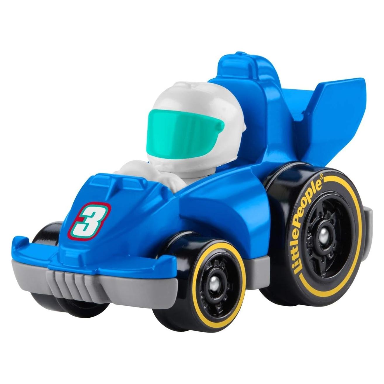 Coche de Carreras Fisher-Price Little People GMJ21 Azul