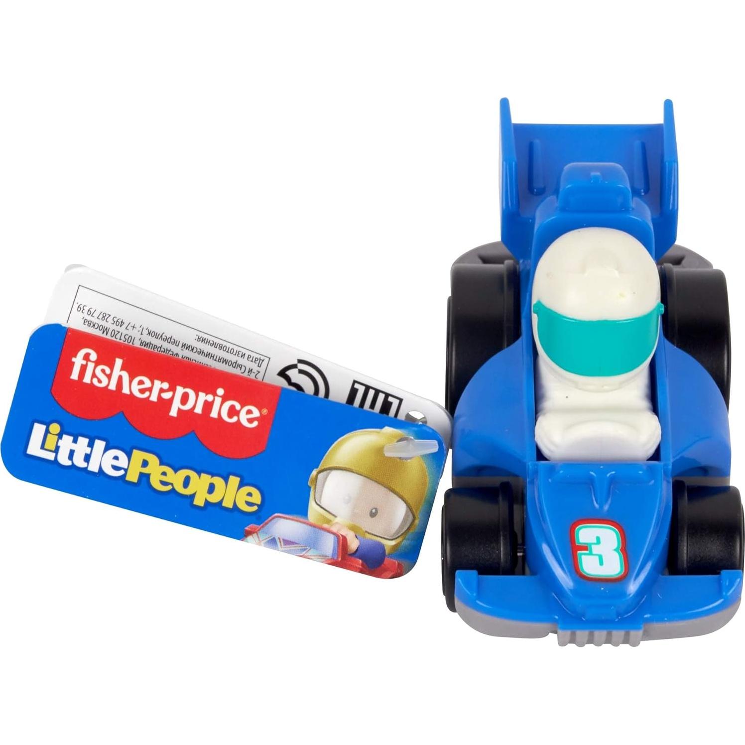 Coche de Carreras Fisher-Price Little People GMJ21 Azul