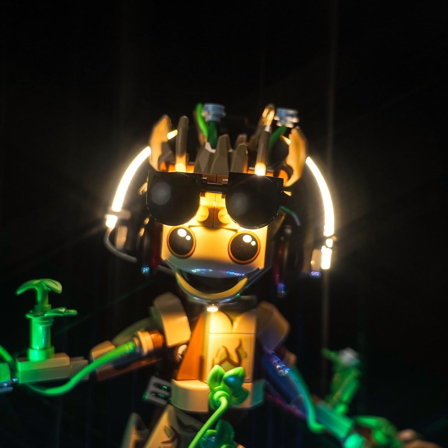 Kit de Luz LED LocoLee para LEGO 76297 Groot Bailarín