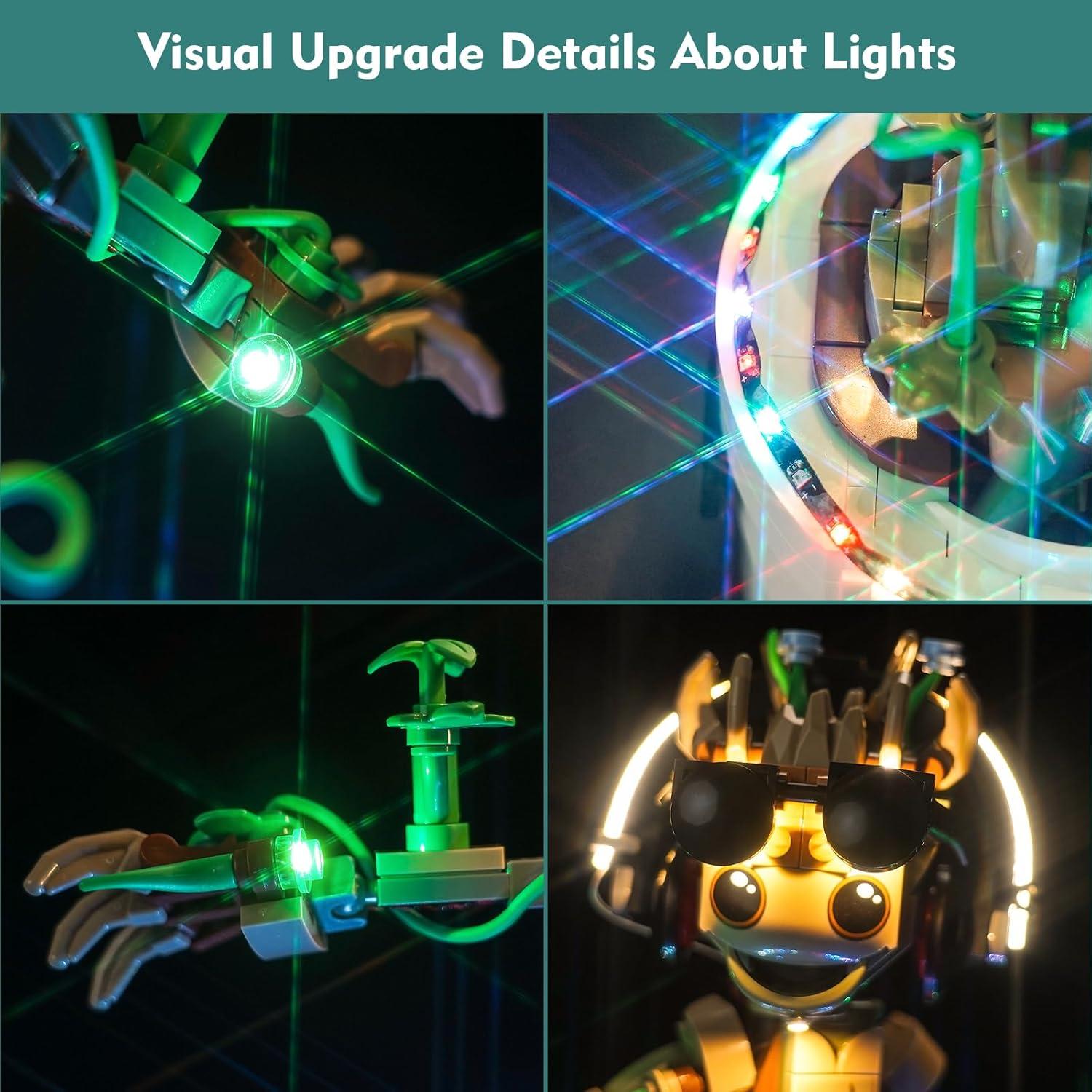 Kit de Luz LED LocoLee para LEGO 76297 Groot Bailarín