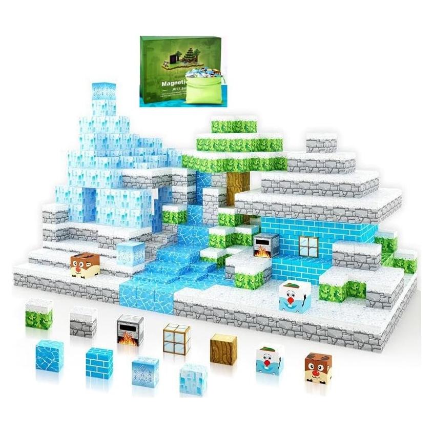 Bloques de Construcción Magnéticos LIGHMIMO 298g para Niños 3-10+ Años
