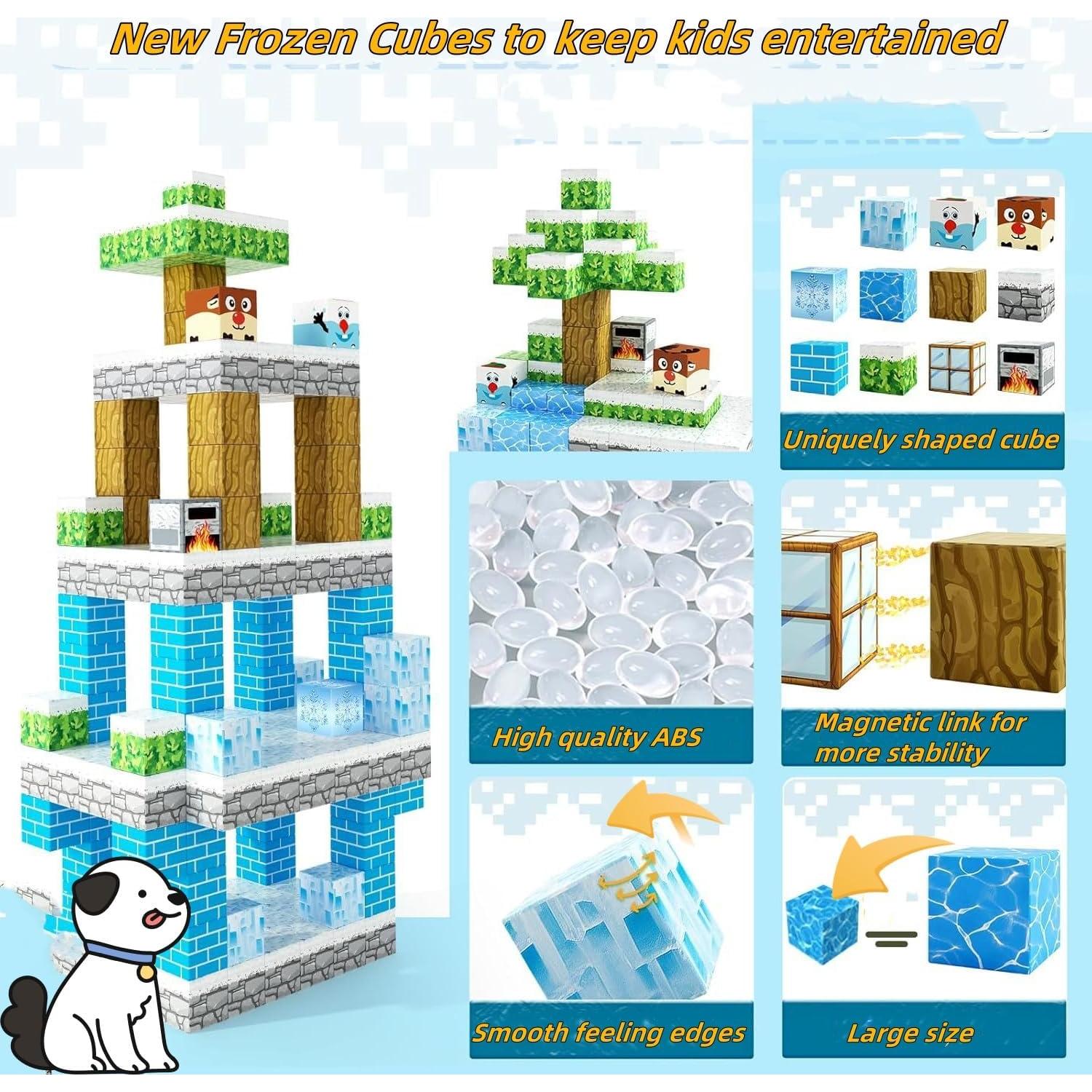 Bloques de Construcción Magnéticos LIGHMIMO 298g para Niños 3-10+ Años