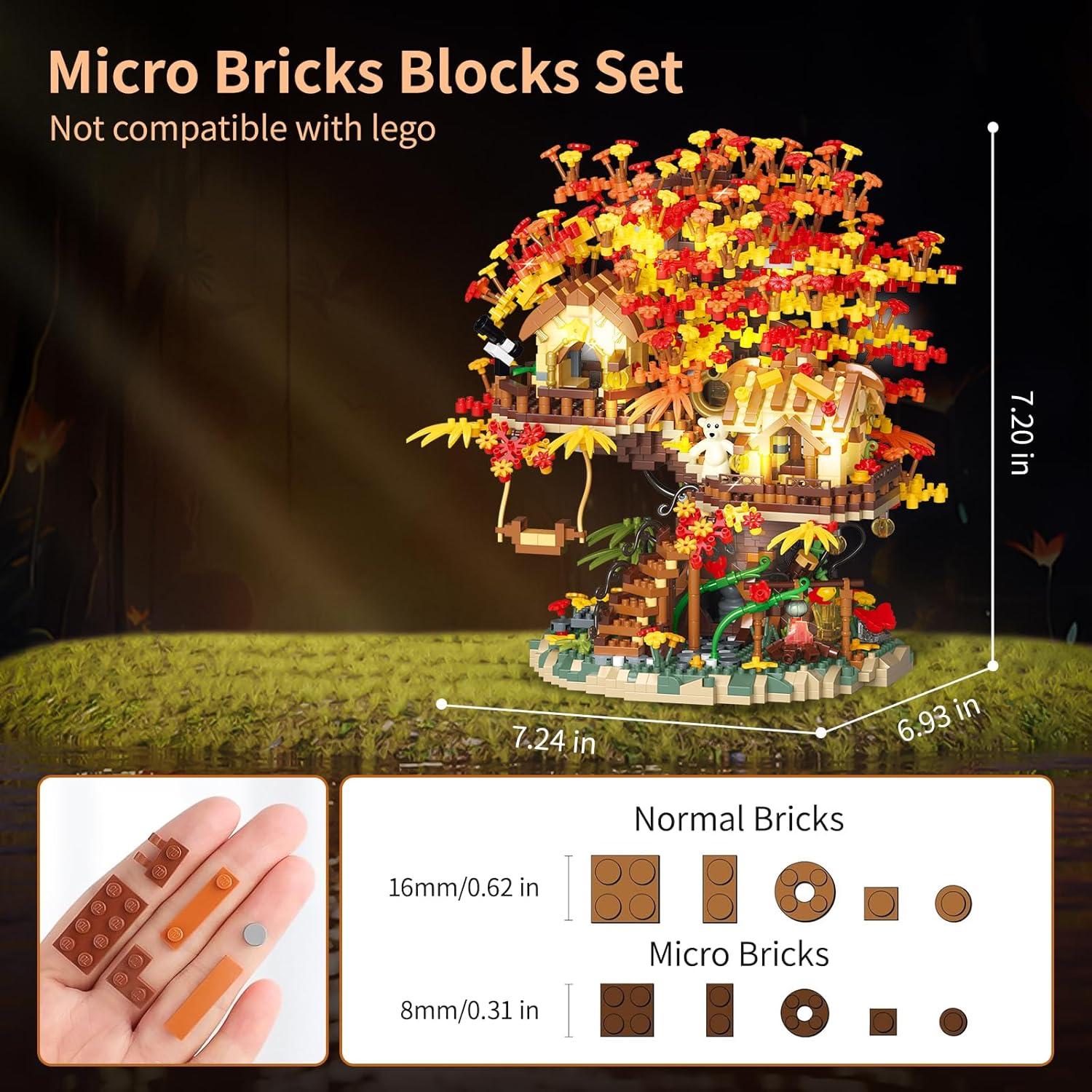 Juego de Bloques de Construcción Casa en el Árbol YOUEEFY 2725 PZS