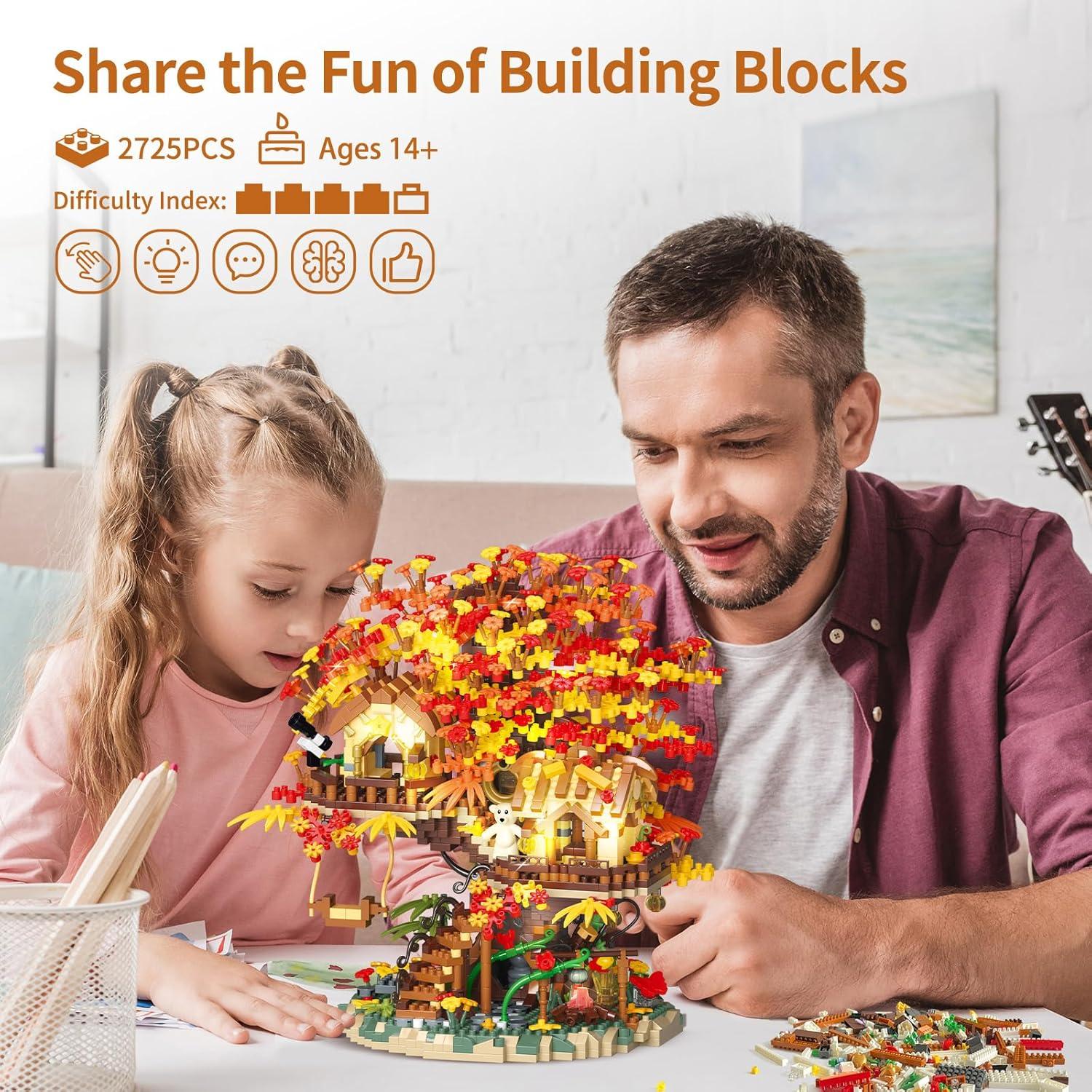 Juego de Bloques de Construcción Casa en el Árbol YOUEEFY 2725 PZS