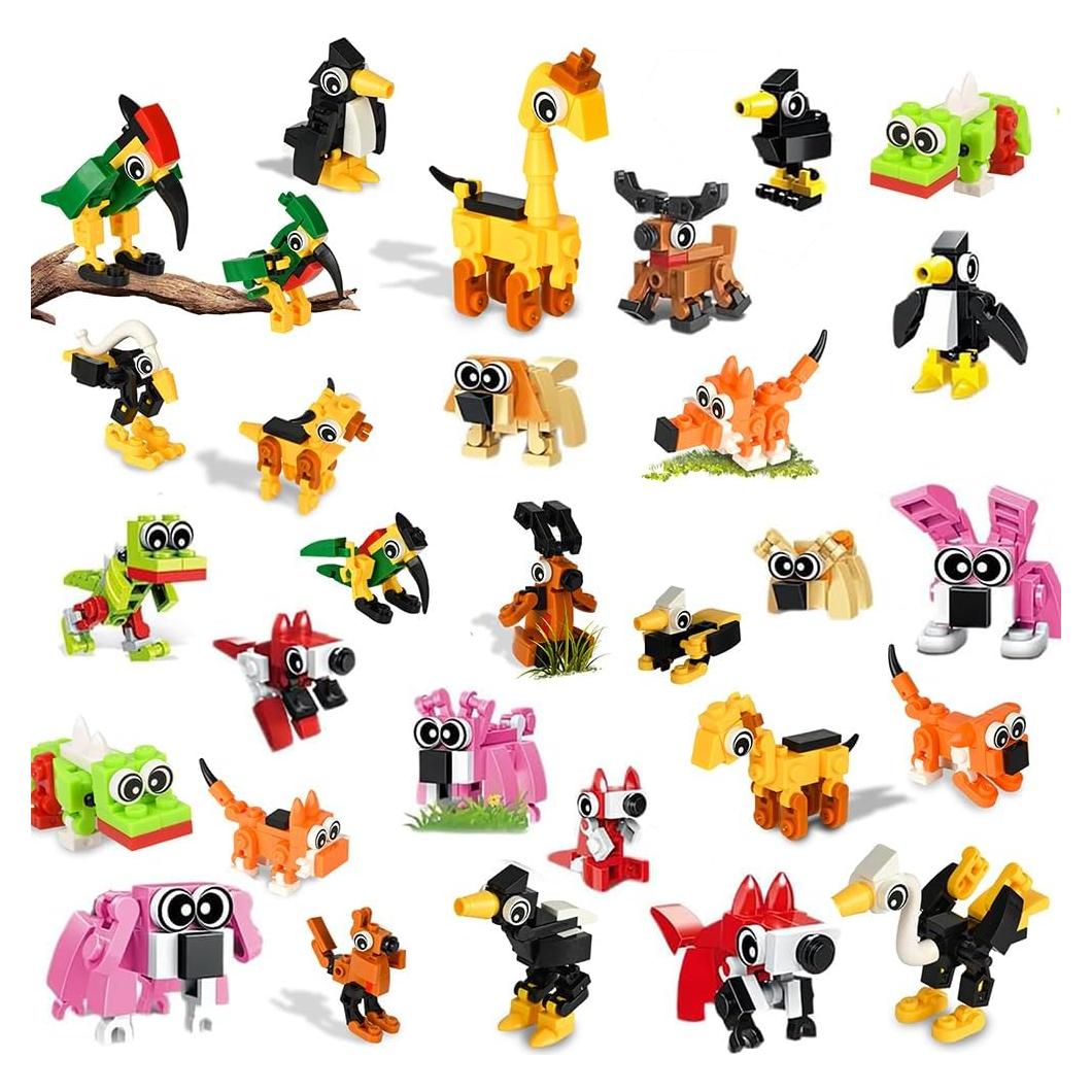 30 Paquetes de Bloques de Construcción Zofunny Animales 3D