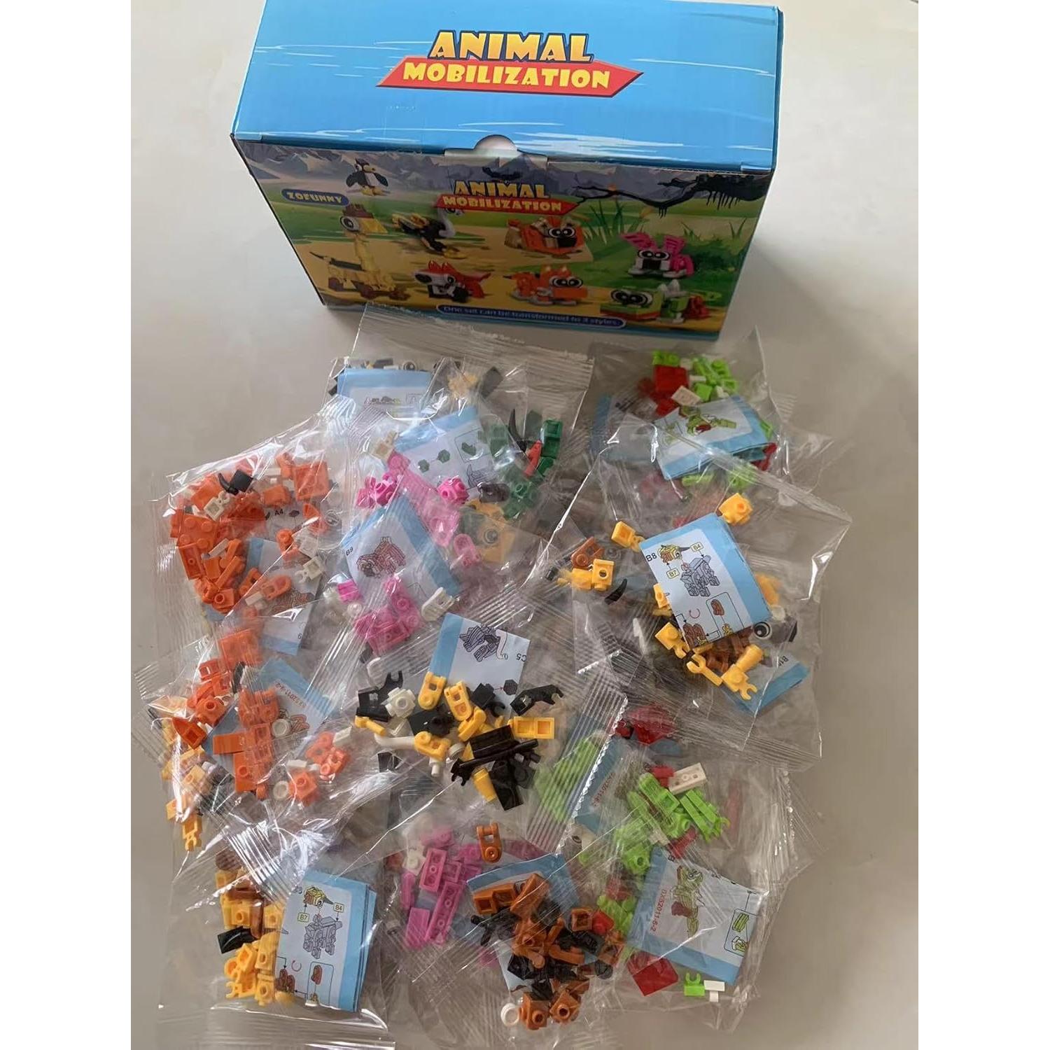 30 Paquetes de Bloques de Construcción Zofunny Animales 3D