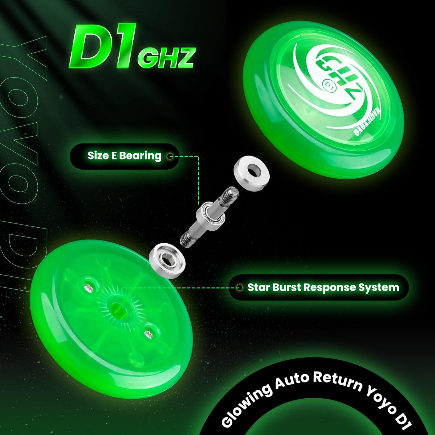 Yoyo MAGICYOYO D1 Verde Brillante para Principiantes
