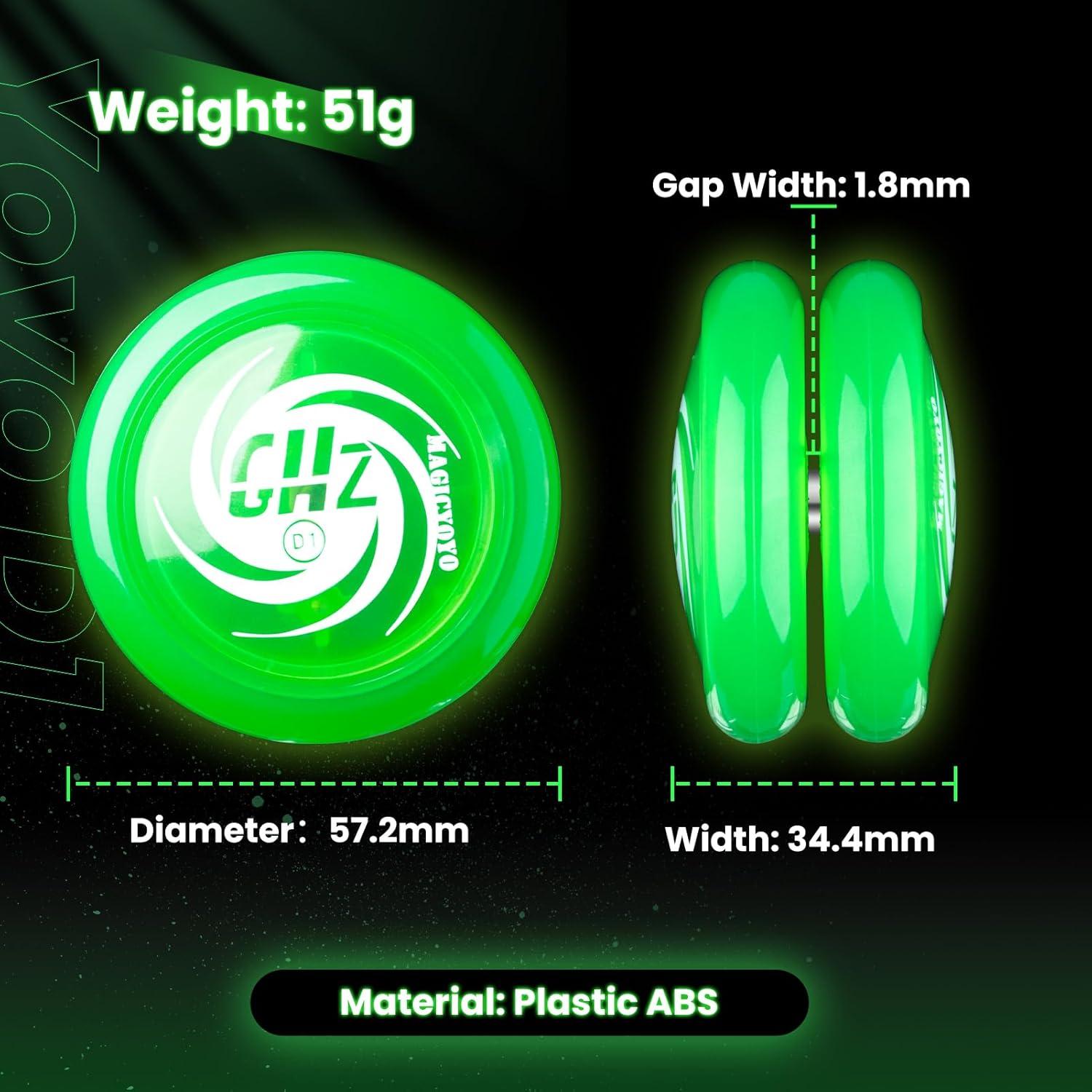 Yoyo MAGICYOYO D1 Verde Brillante para Principiantes