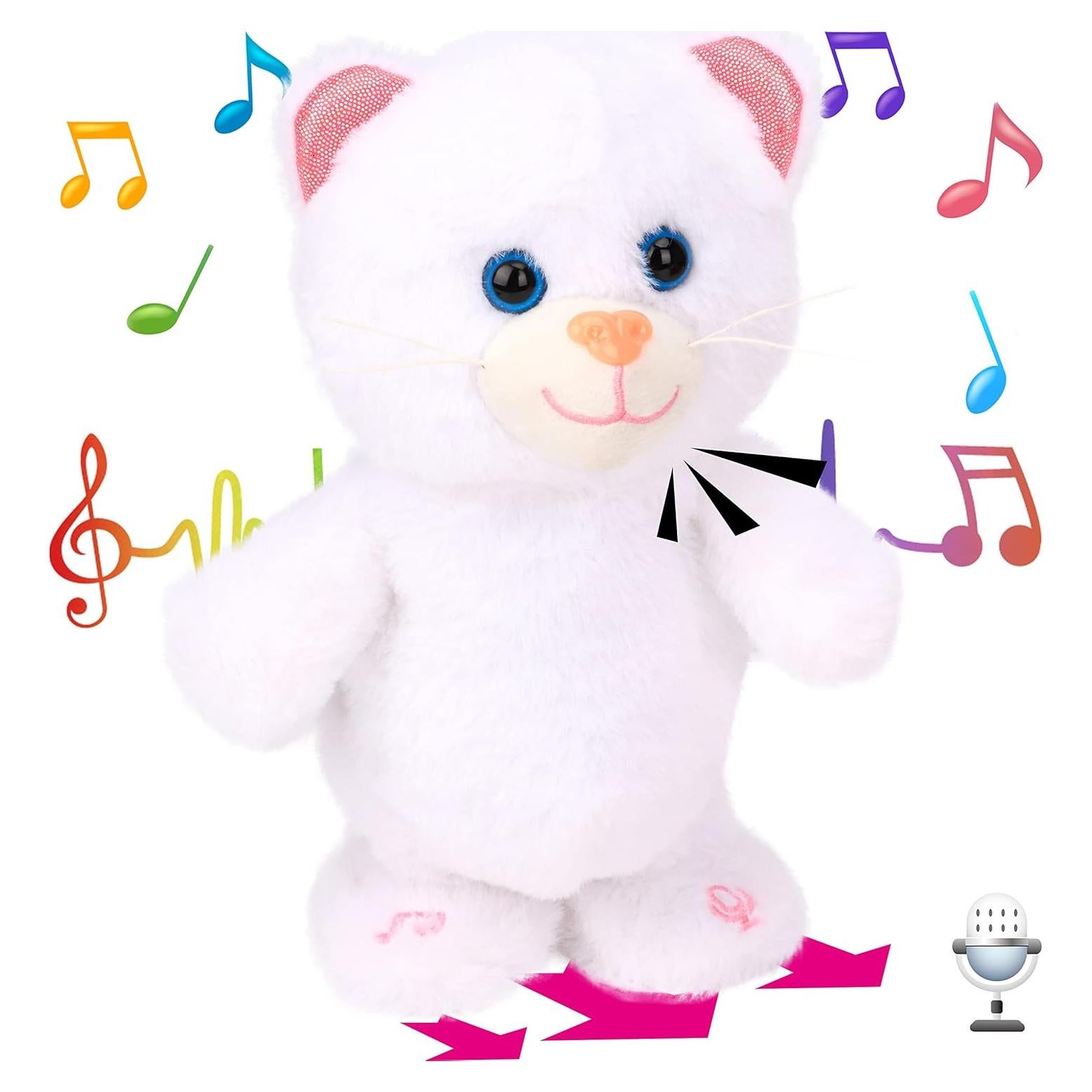 Gato Hablador Hopearl Interactivo 20 cm Juguete Educativo