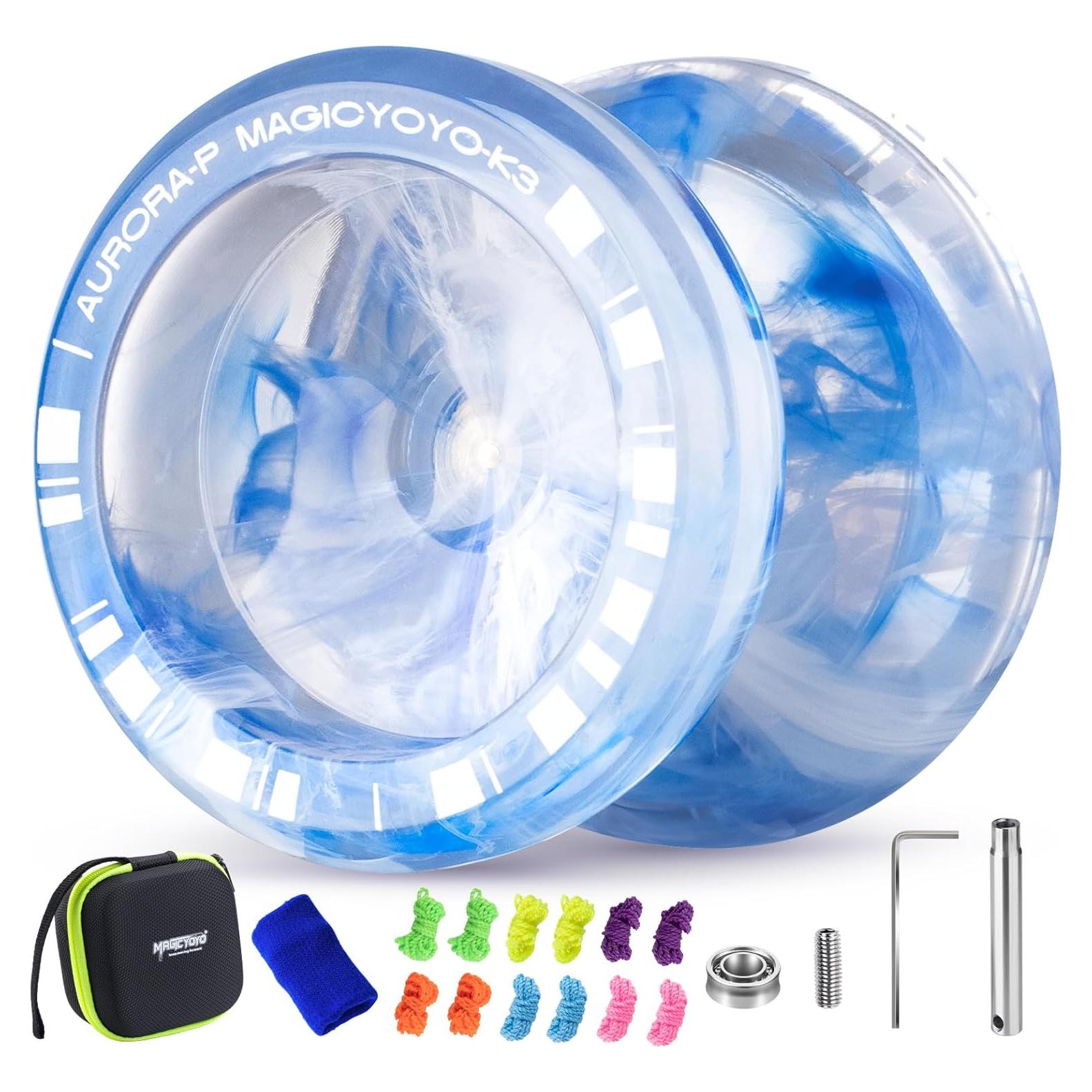 Yoyo MAGICYOYO K3 Aurora-p para Niños 8-12 Años - Azul/Blanco
