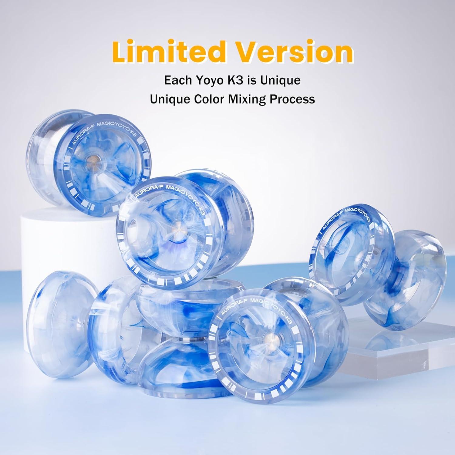 Yoyo MAGICYOYO K3 Aurora-p para Niños 8-12 Años - Azul/Blanco