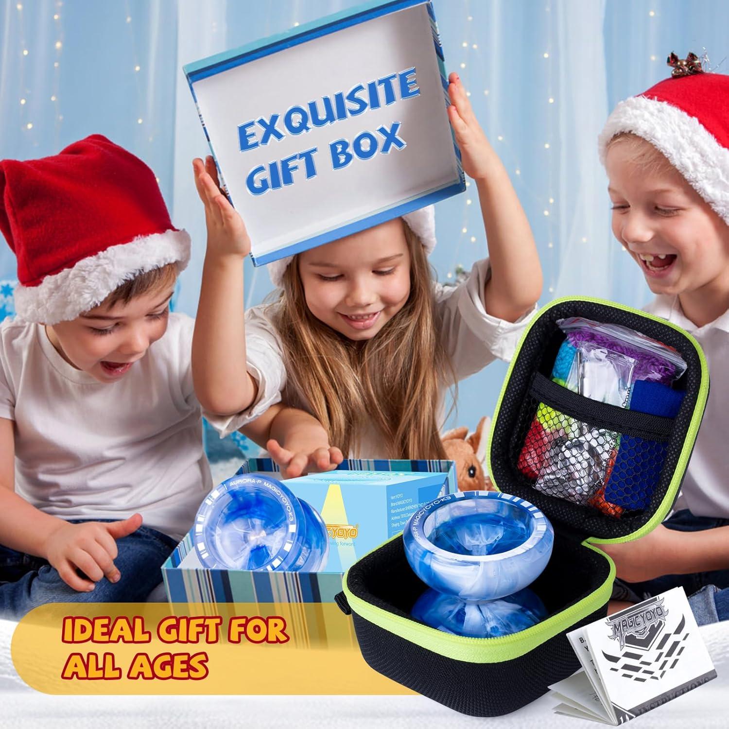 Yoyo MAGICYOYO K3 Aurora-p para Niños 8-12 Años - Azul/Blanco