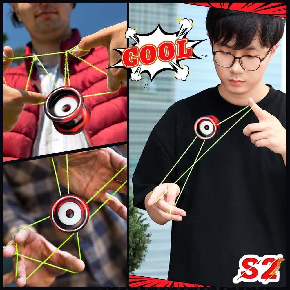 Yoyo Profesional S2 Metálico Doble Función 65g para Niños y Adultos