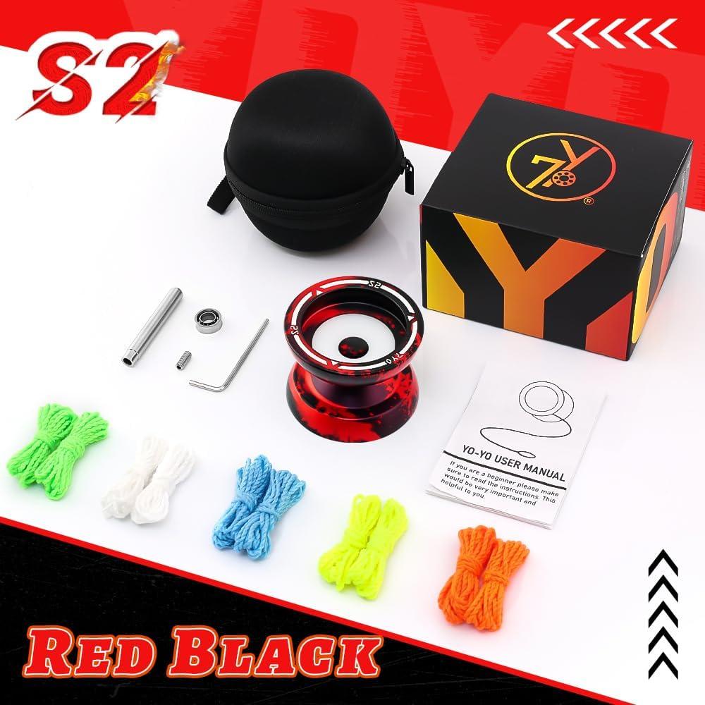 Yoyo Profesional S2 Metálico Doble Función 65g para Niños y Adultos
