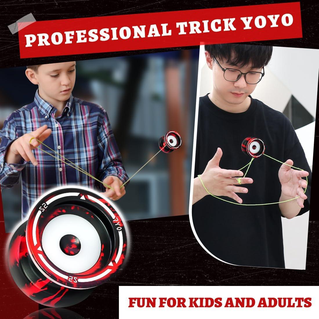 Yoyo Profesional S2 Metálico Doble Función 65g para Niños y Adultos