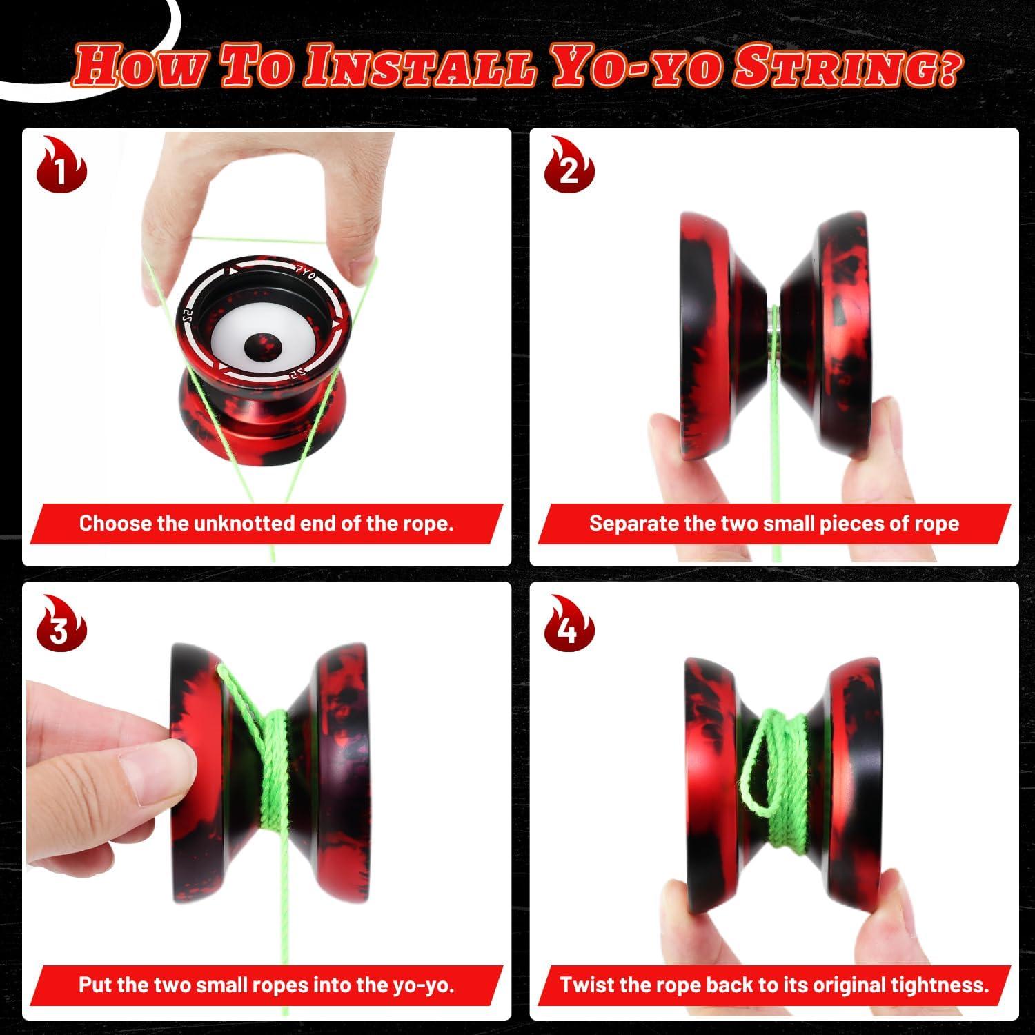 Yoyo Profesional S2 Metálico Doble Función 65g para Niños y Adultos