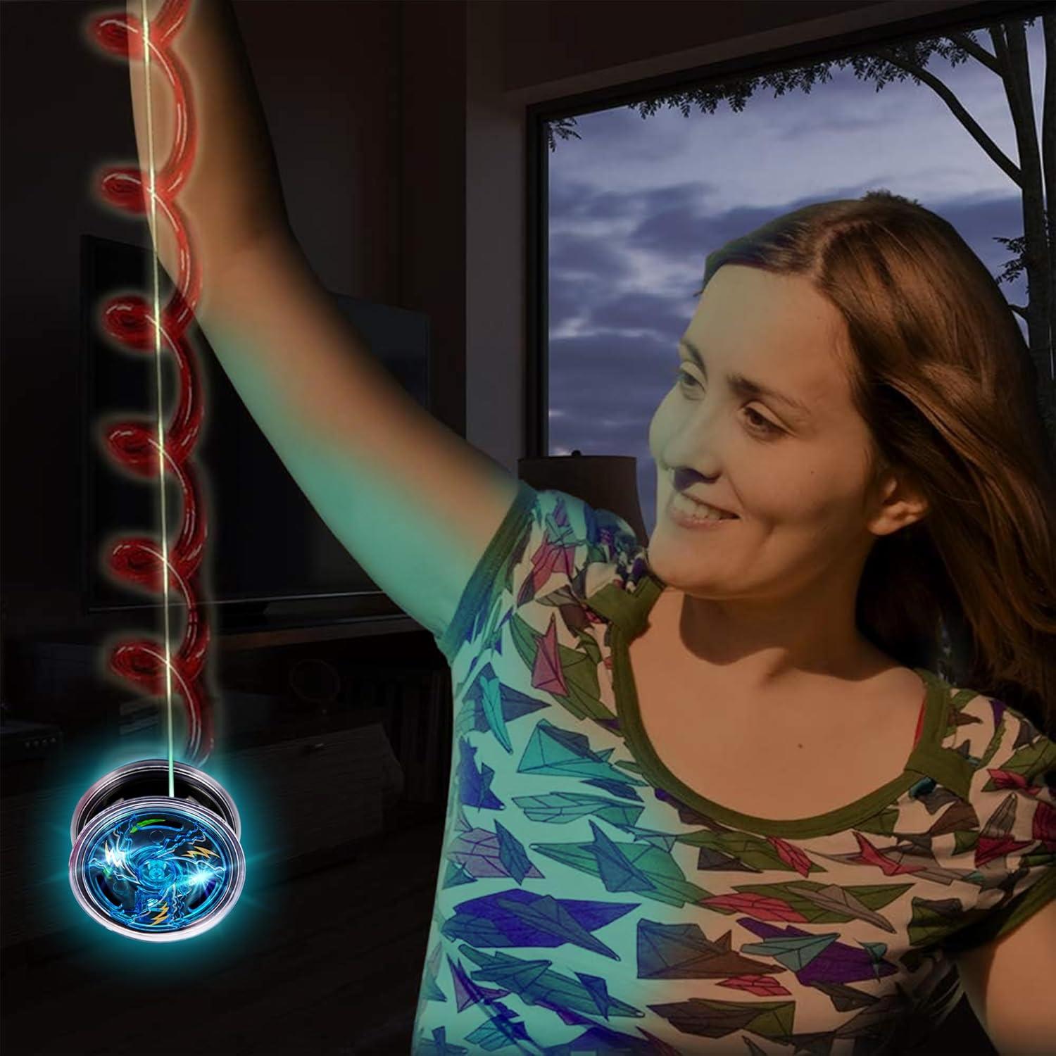 Yoyos Metálicos Iluminados ArtCreativity Set de 3 para Niños