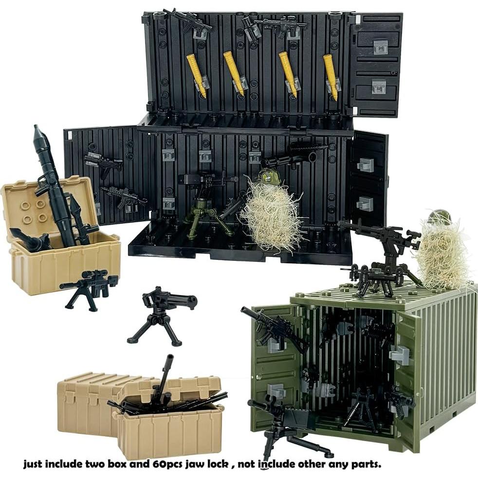 Bloques de Construcción Militar Ferberbears 60 Piezas Juguete