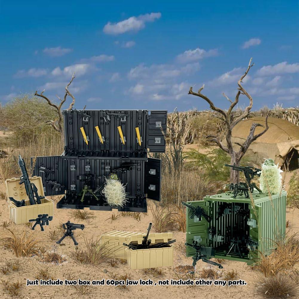 Bloques de Construcción Militar Ferberbears 60 Piezas Juguete