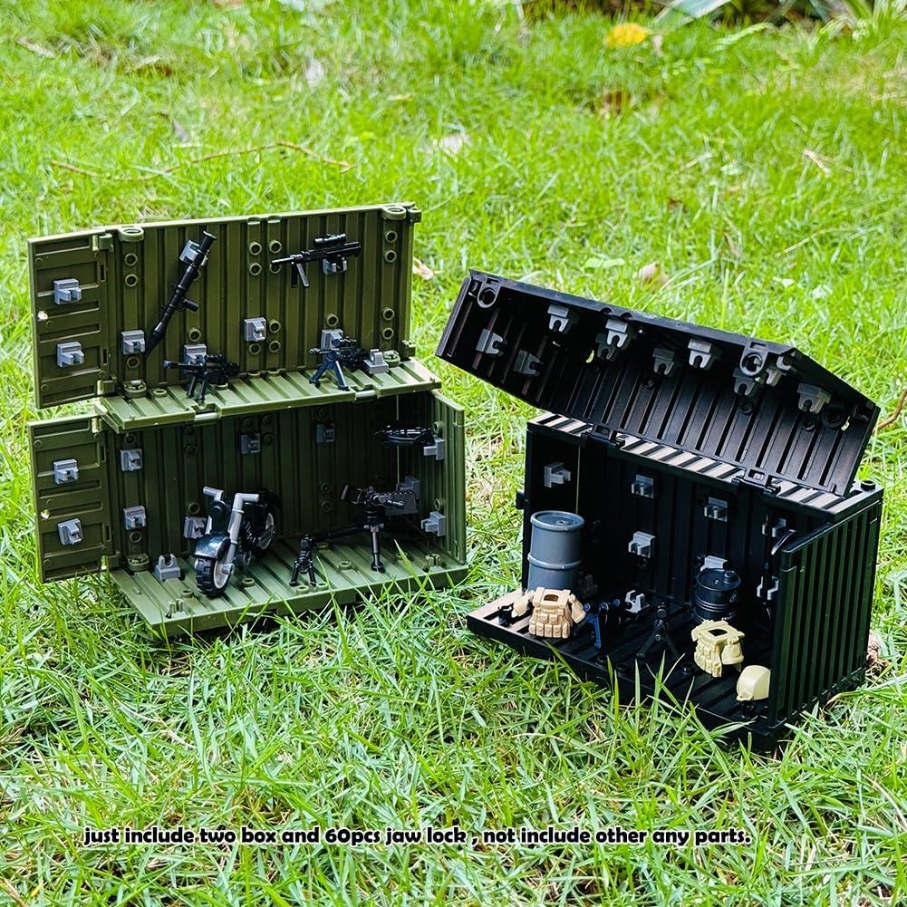 Bloques de Construcción Militar Ferberbears 60 Piezas Juguete