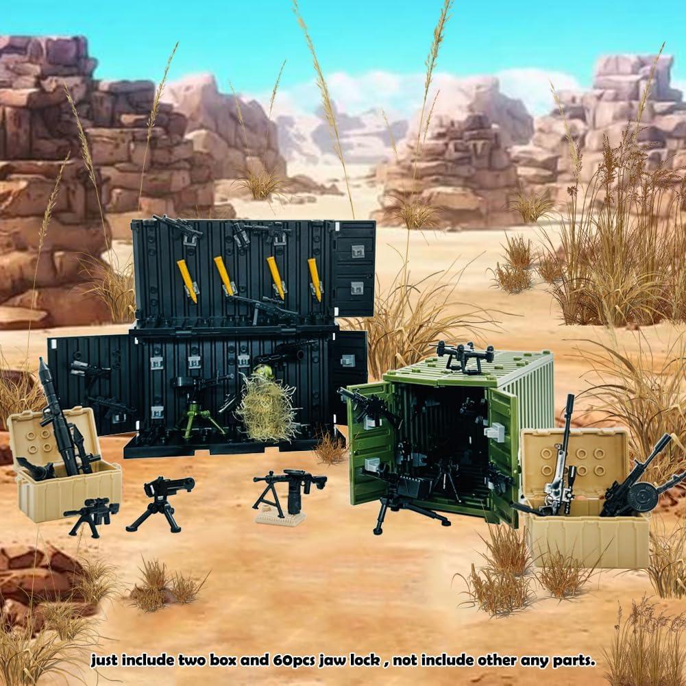 Bloques de Construcción Militar Ferberbears 60 Piezas Juguete