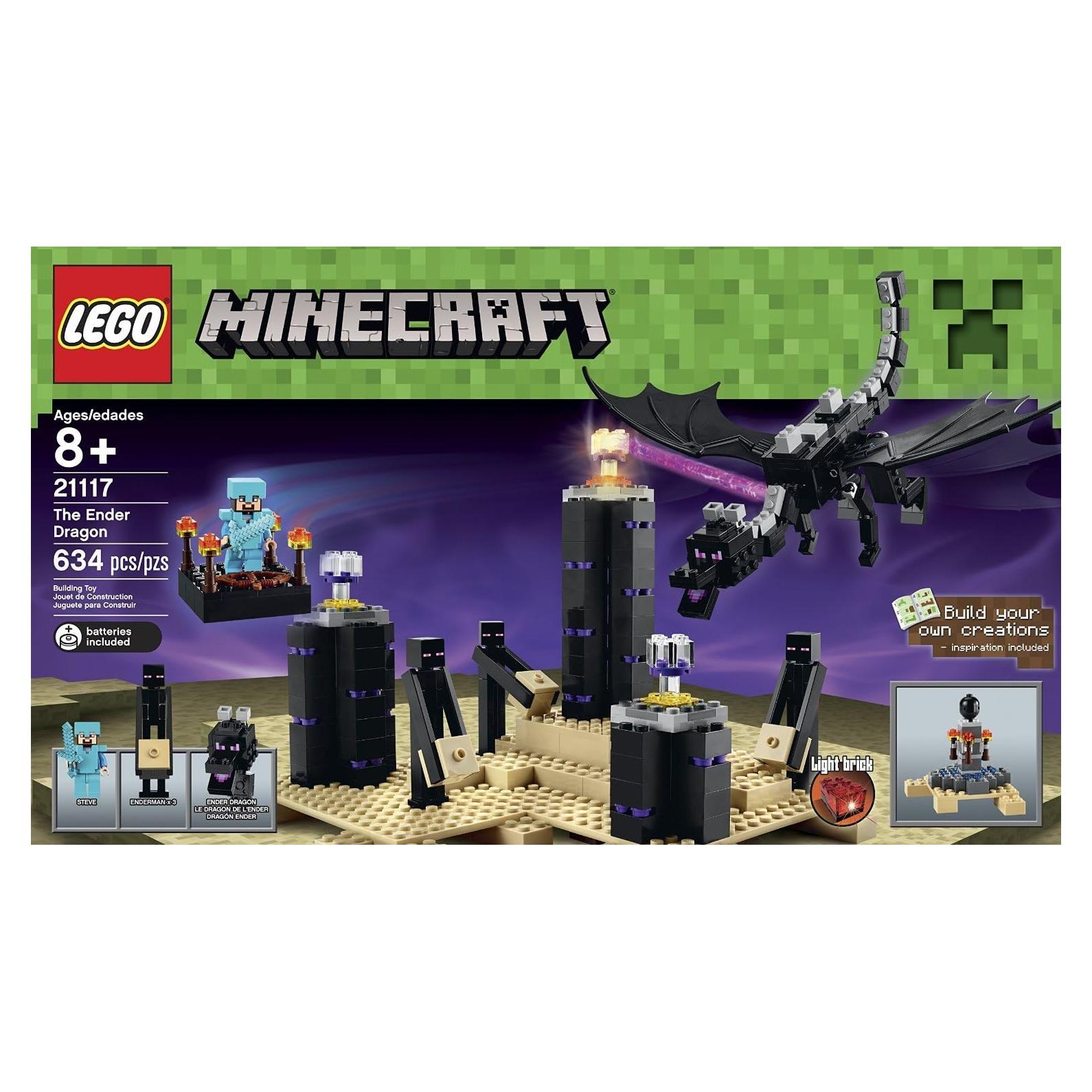 LEGO Minecraft Dragón Ender 634 Piezas Modelo 21117