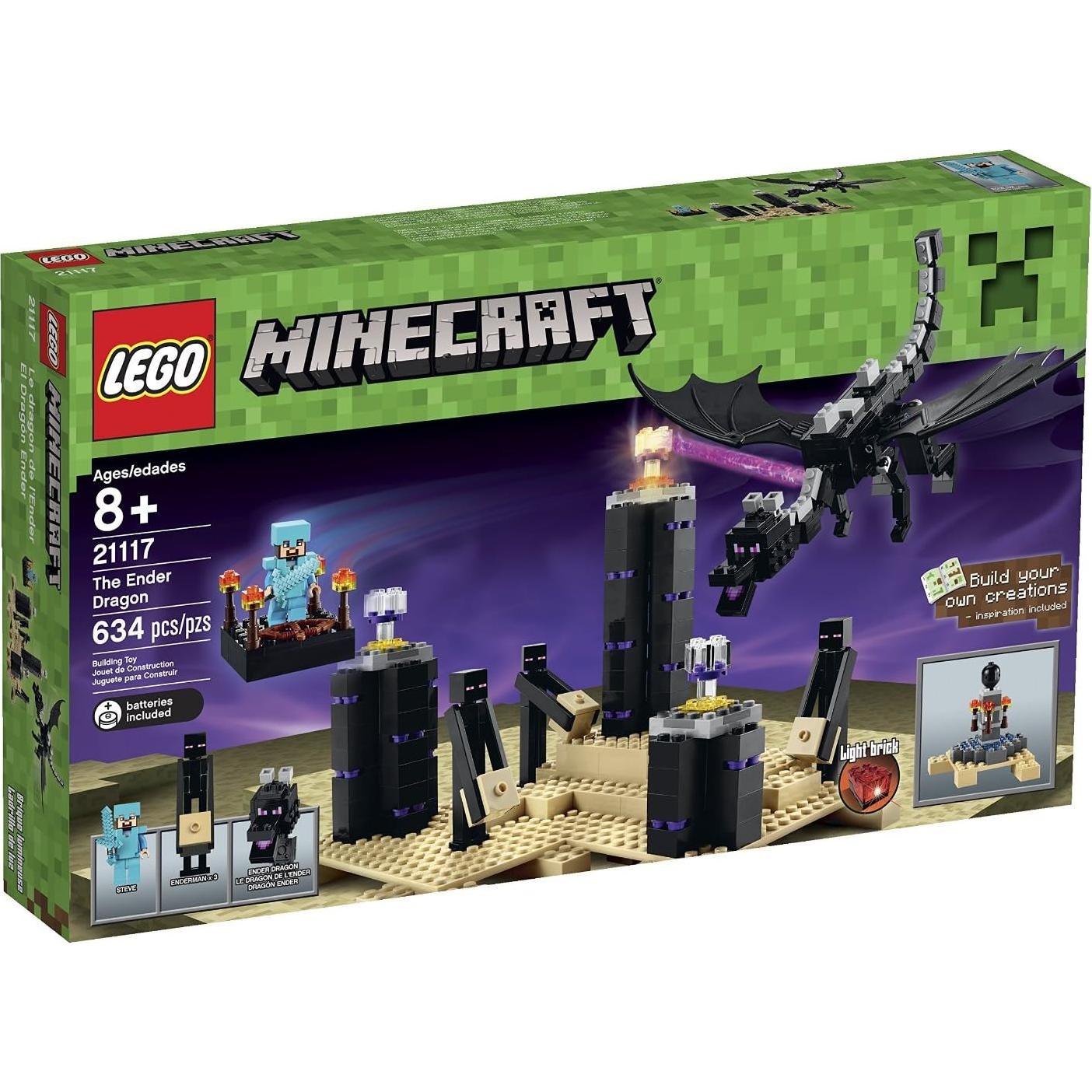 LEGO Minecraft Dragón Ender 634 Piezas Modelo 21117