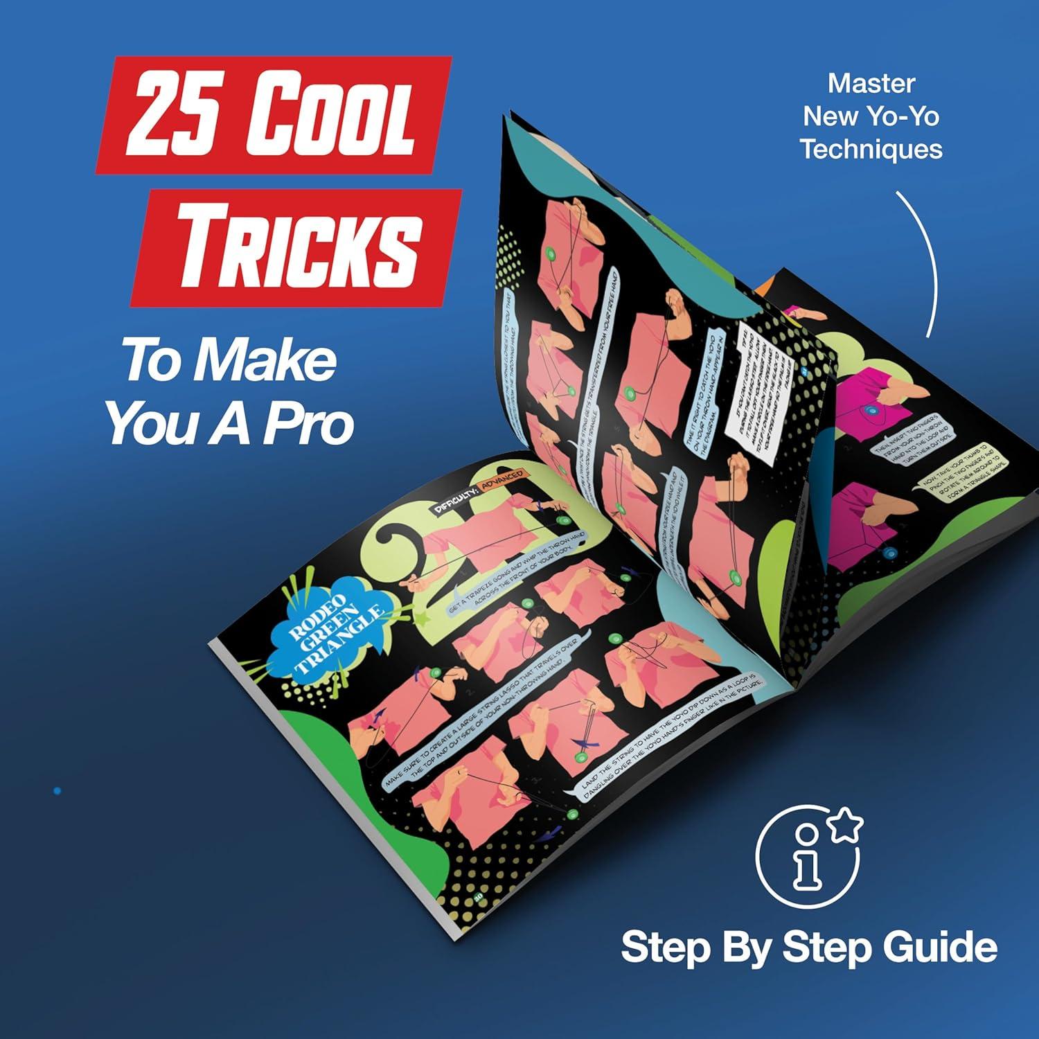 Kit de Yoyo Profesional Kool Krafts con 10 Cuerdas y Libro