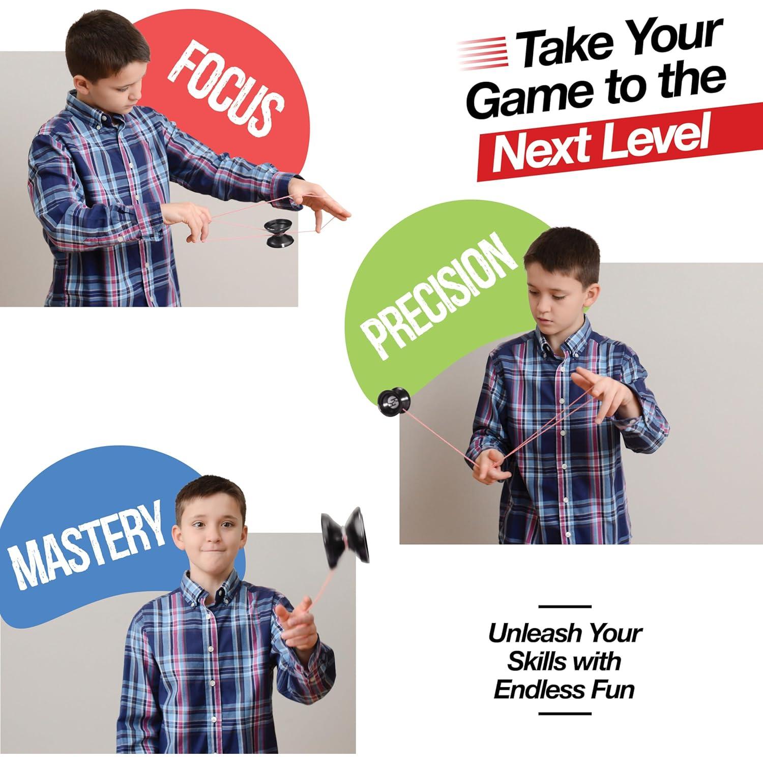 Kit de Yoyo Profesional Kool Krafts con 10 Cuerdas y Libro