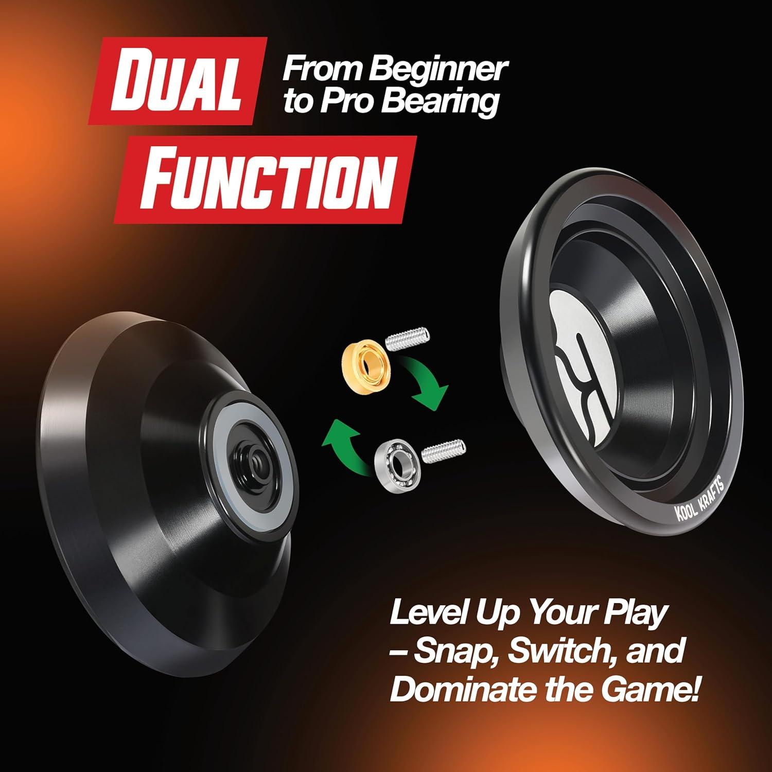 Kit de Yoyo Profesional Kool Krafts con 10 Cuerdas y Libro