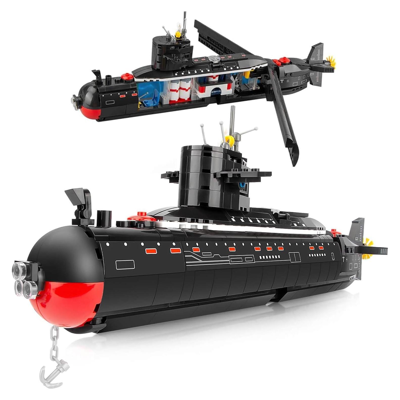 Juego de Construcción Submarino Nuclear Finger Rock 519 Piezas