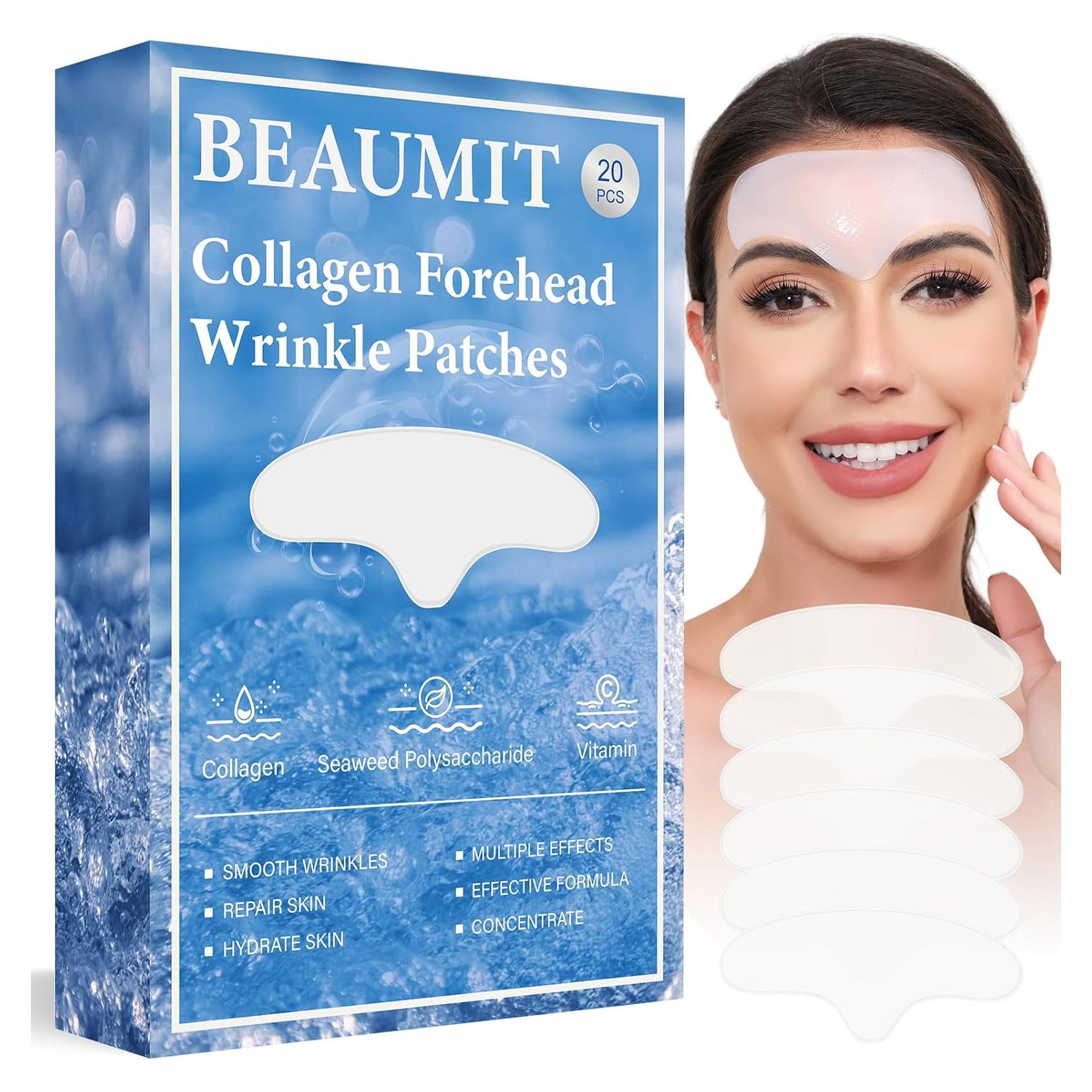 Parche Antiarrugas en Gel Okela para Frente 20 Pcs con Colágeno