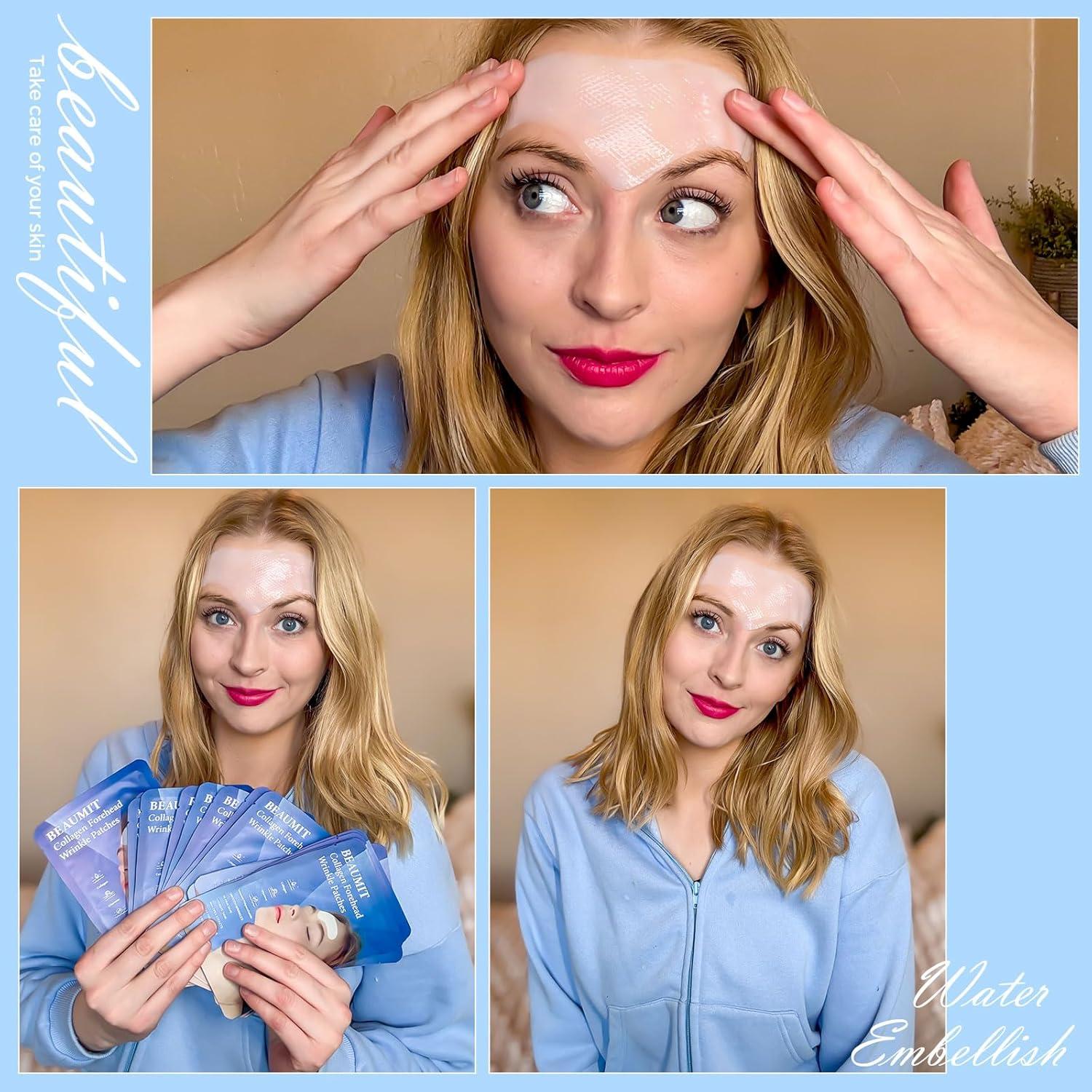 Parche Antiarrugas en Gel Okela para Frente 20 Pcs con Colágeno