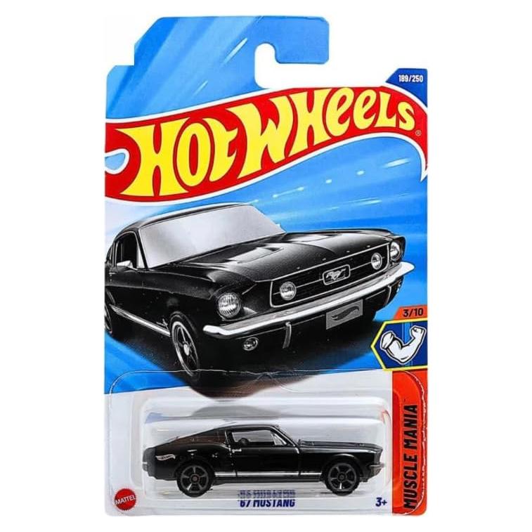 Hot Wheels Mustang '67 Negro Diecast 1:64 Muscle Mania 3/10