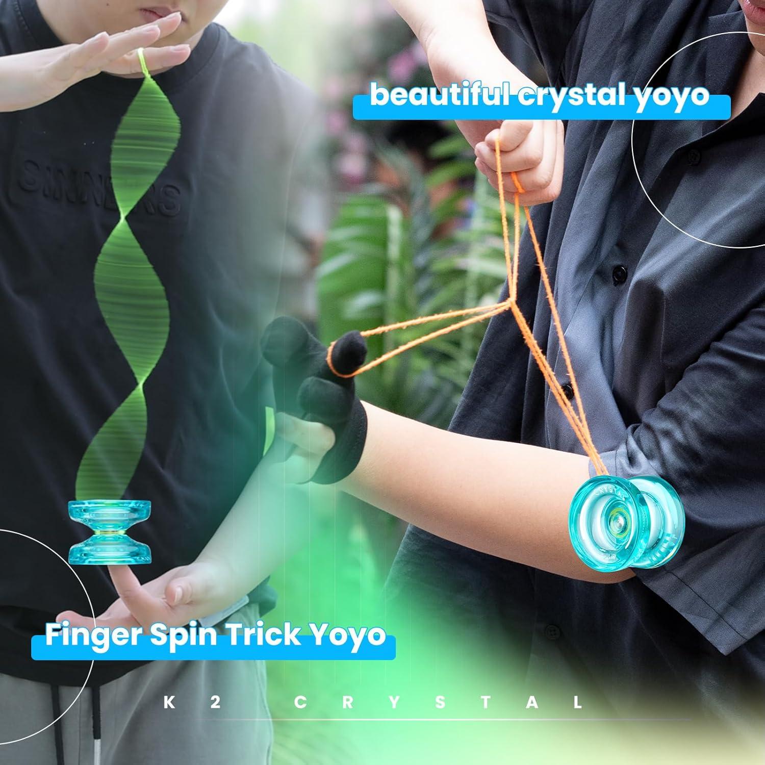 Yoyo MAGICYOYO K2 Cristal Verde Profesional para Trucos