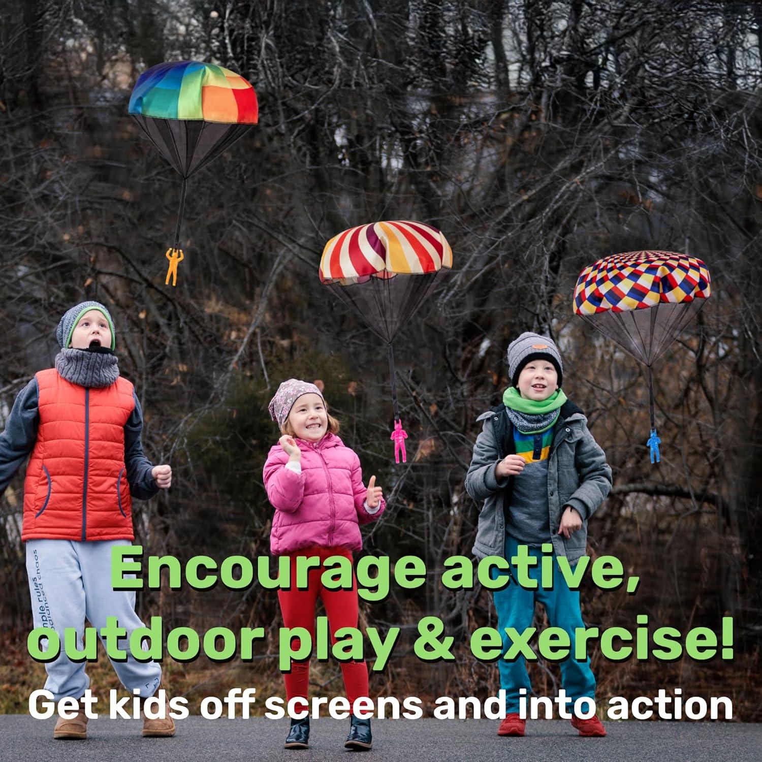 Juguetes Nutty Paracaídas para Niños - 3 a 12 Años